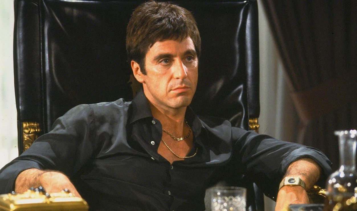 Screenshot of Al Pacino in Scarface (1983)