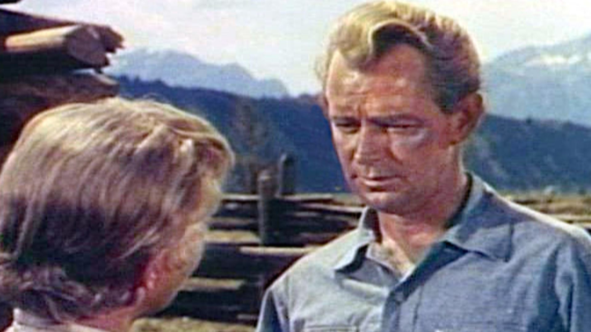 Screenshot of Alan Ladd from the trailer for the film Shane