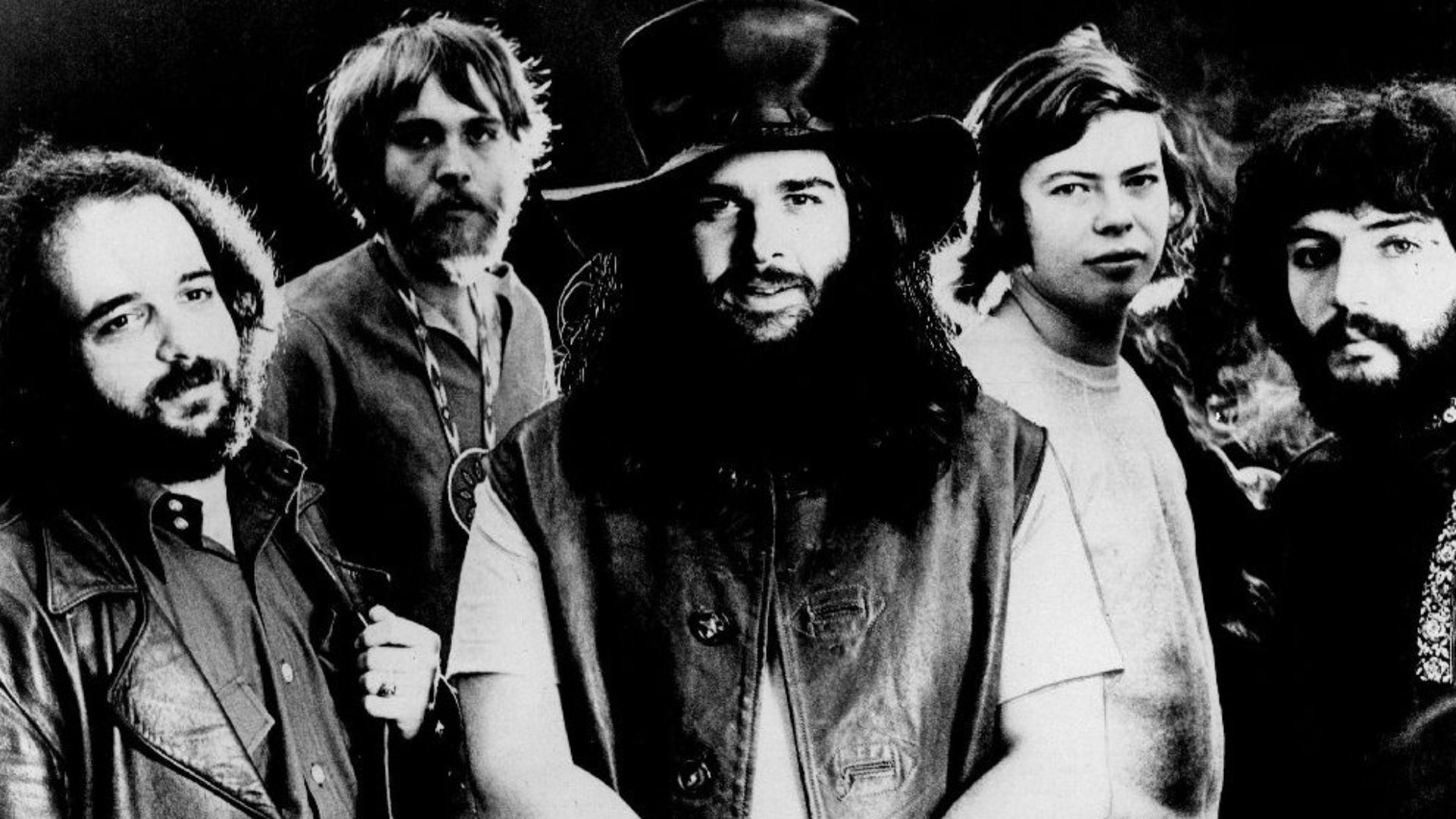 Photo of the music group Canned Heat.  The engagement this photo was used to promote took place about 2 weeks before the death of Alan