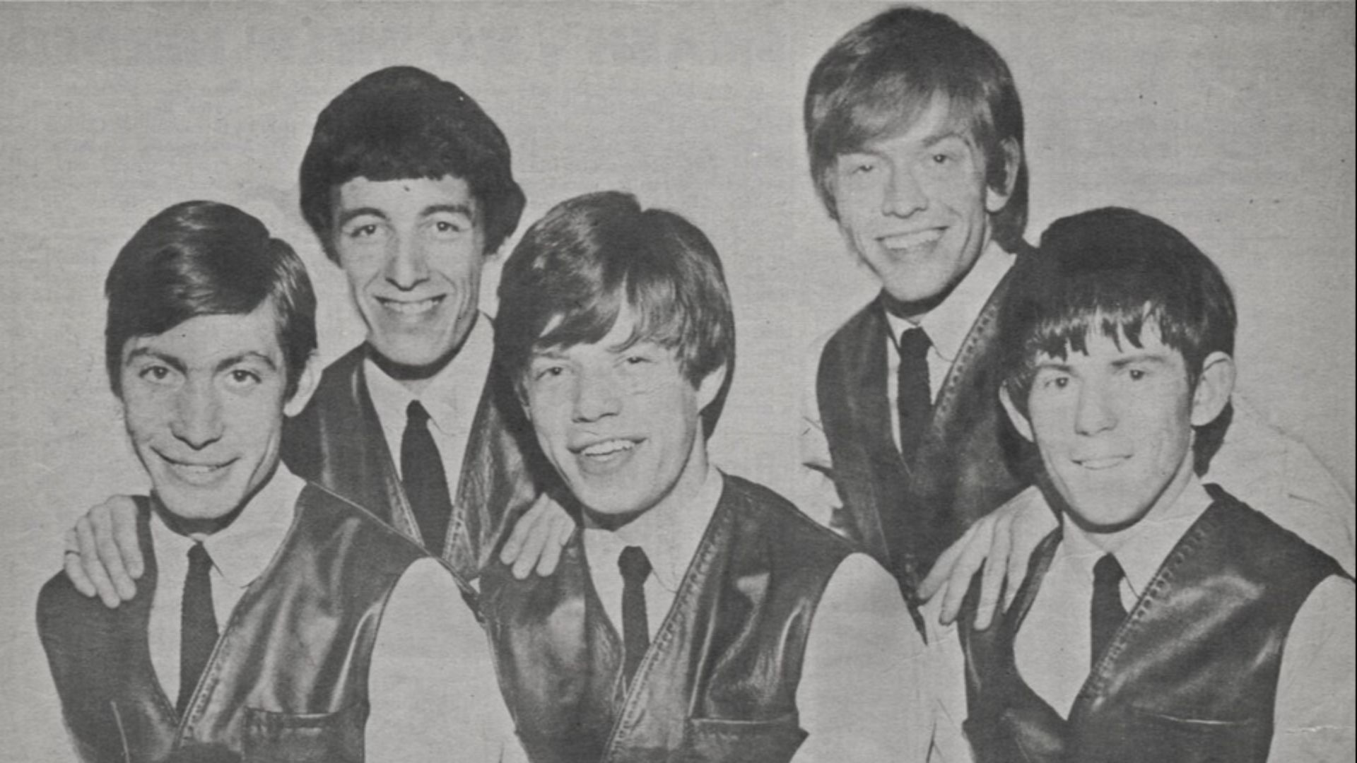 The Rolling Stones in July 1963. From left: Charlie Watts, Bill Wyman, Mick Jagger, Brian Jones, Keith Richards