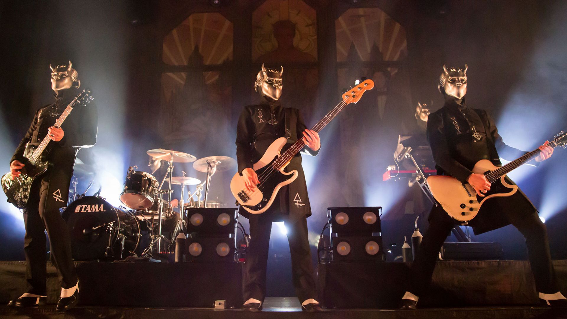 Ghost performing at Emo's in Austin, Texas on April 25, 2016.