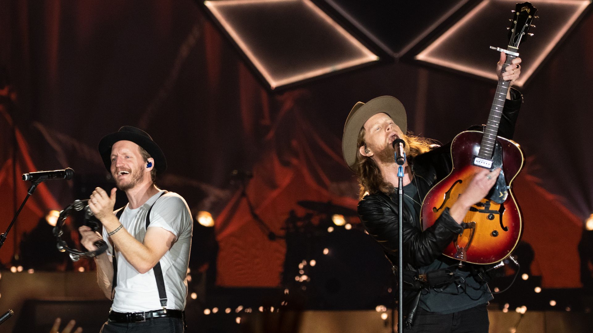 The Lumineers perfoming at Wrigley Field in 2022