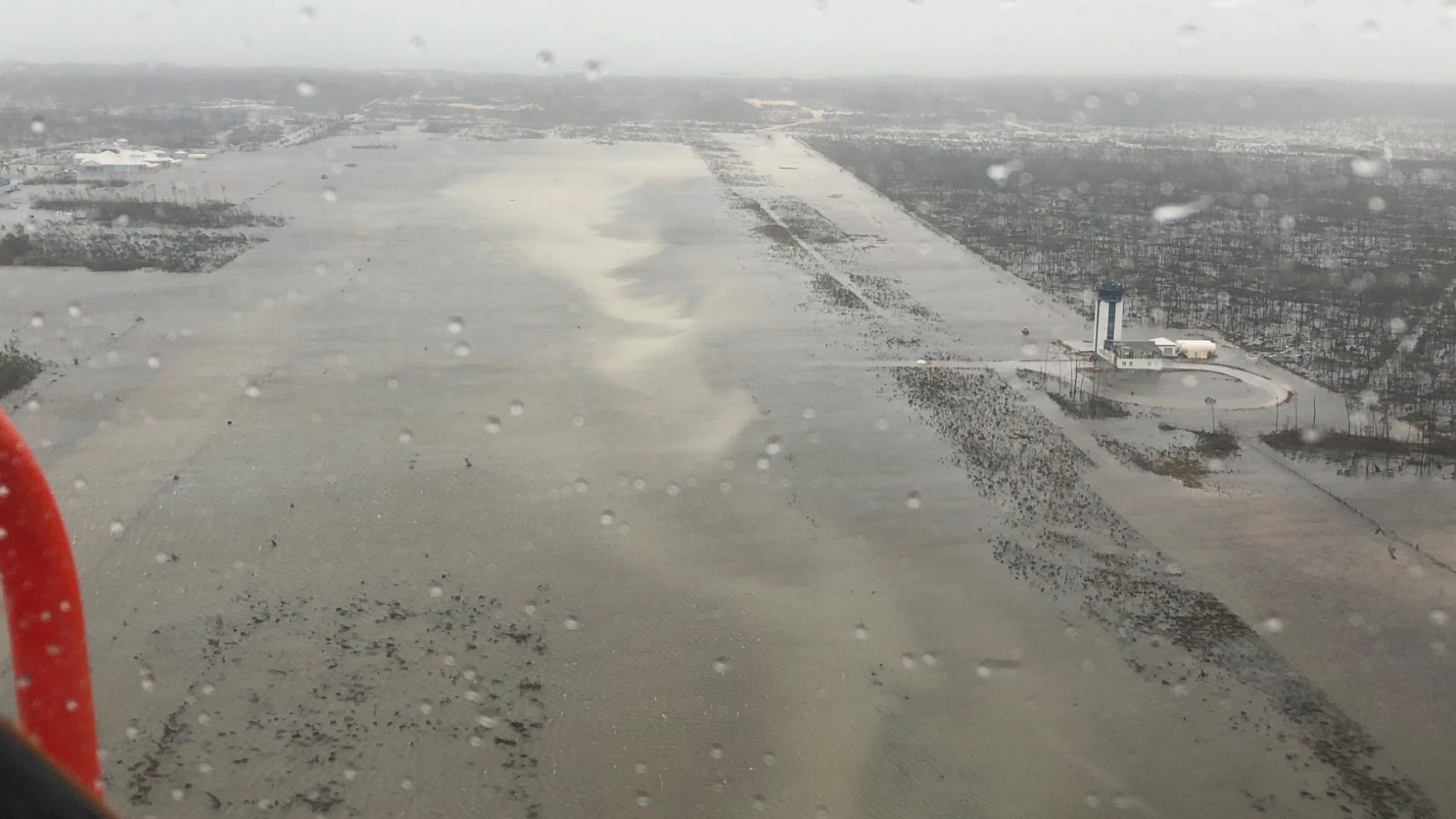 Marsh Harbour Airport, Bahamas, following devastation by Hurricane Dorian on September 2, 2019