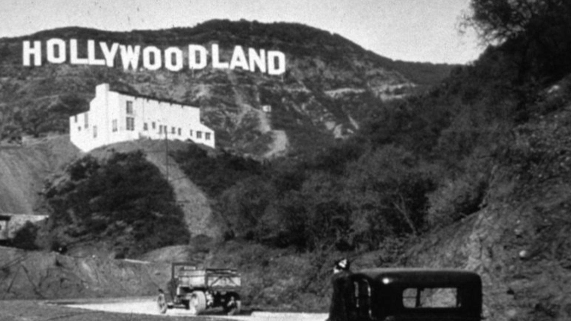 The original Hollywoodland sign, which eventually evolved into the Hollywood sign we all know of today.