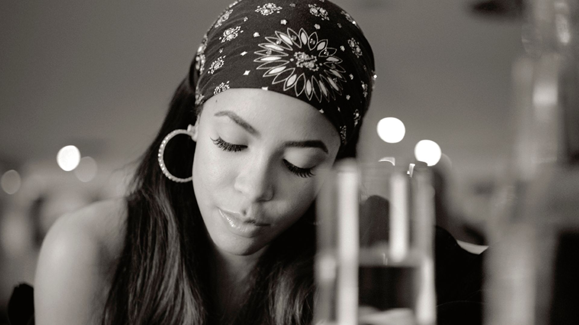 Singer Aaliyah Dana Haughton in Berlin 2000