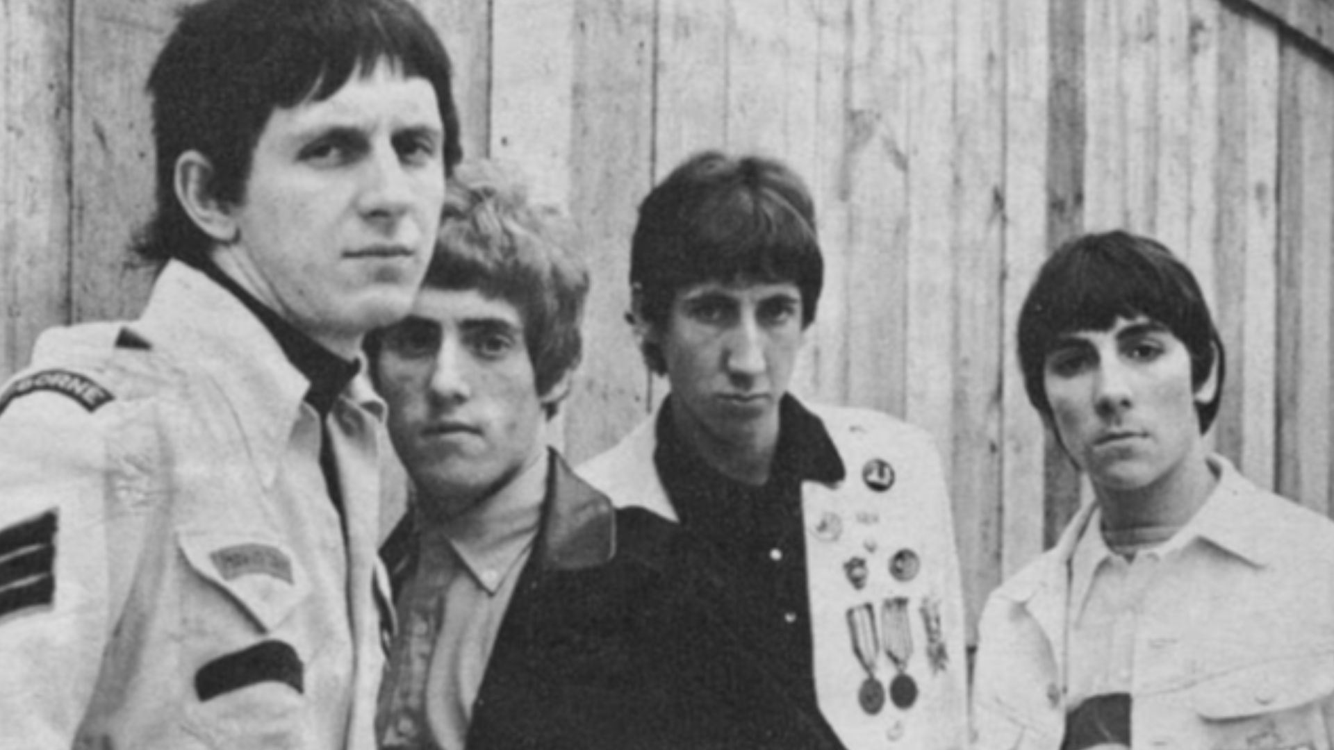 English rock band the Who, pictured here in 1965. Left to right: John Entwistle, Roger Daltrey, Pete Townshend and Keith Moon.