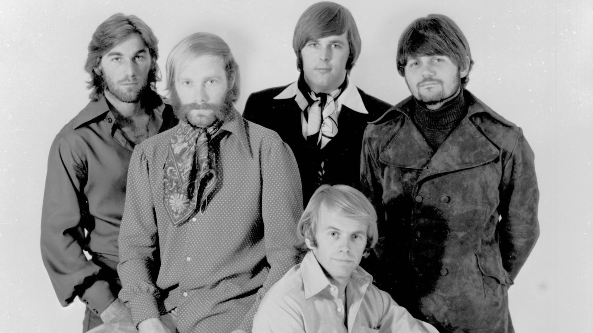 press photo
The Beach Boys in 1968, left to right: Dennis Wilson, Mike Love, Carl Wilson (top), Al Jardine, Bruce Johnston.