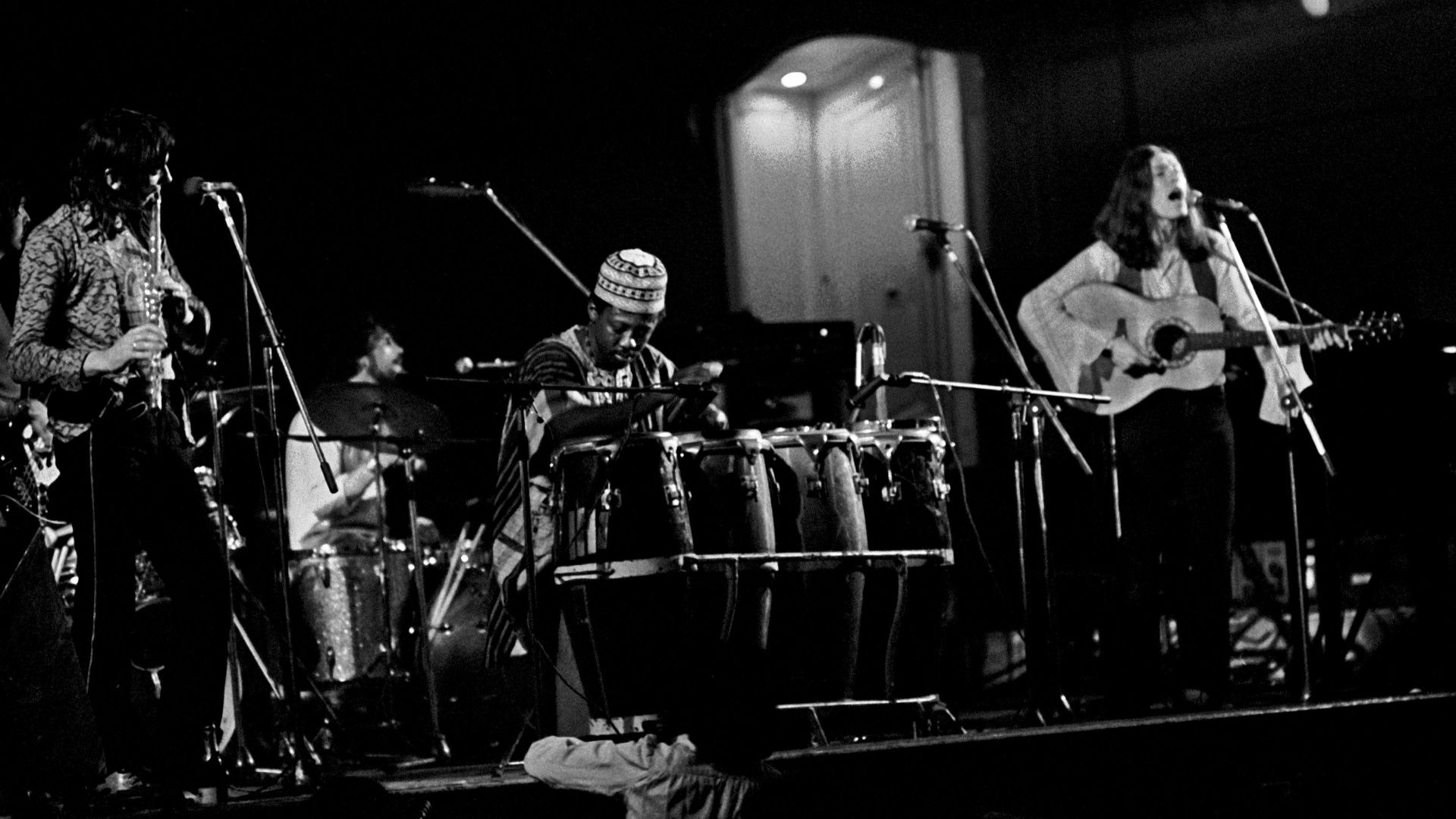 Traffic with Steve Winwood and Pete Brown in 1973 at the Hamburg Music Hall (now the Laeiszhalle).