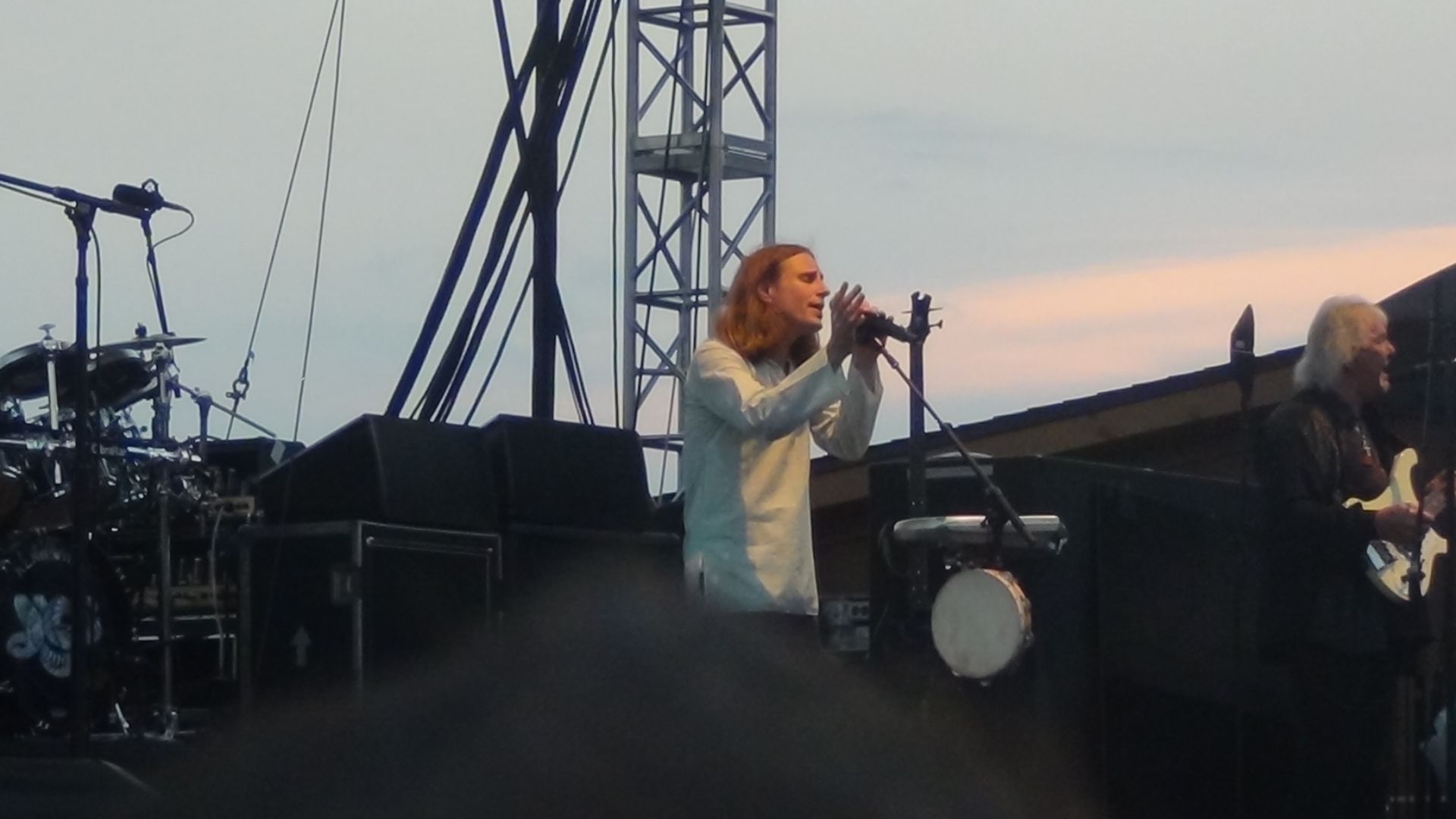 English rock band Yes performing at the Art Park in Lowiston, New York.