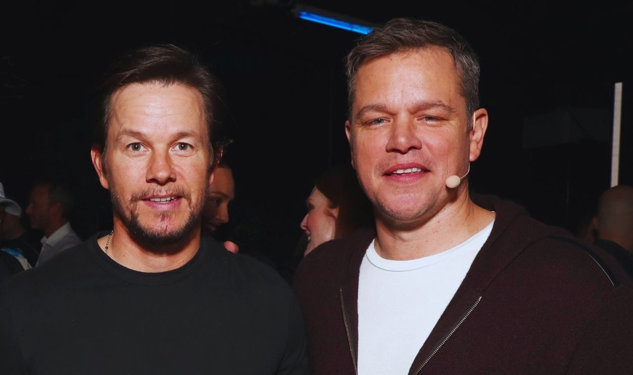 Gettyimages - 659591176, CinemaCon 2017 - Paramount Pictures Presentation Highlighting Its 2017 Summer And Beyond LAS VEGAS, NV - MARCH 28: (L-R) Actors Anthony Hopkings, Mark Wahlberg and Matt Damon at CinemaCon 2017 Paramount Pictures Presentation