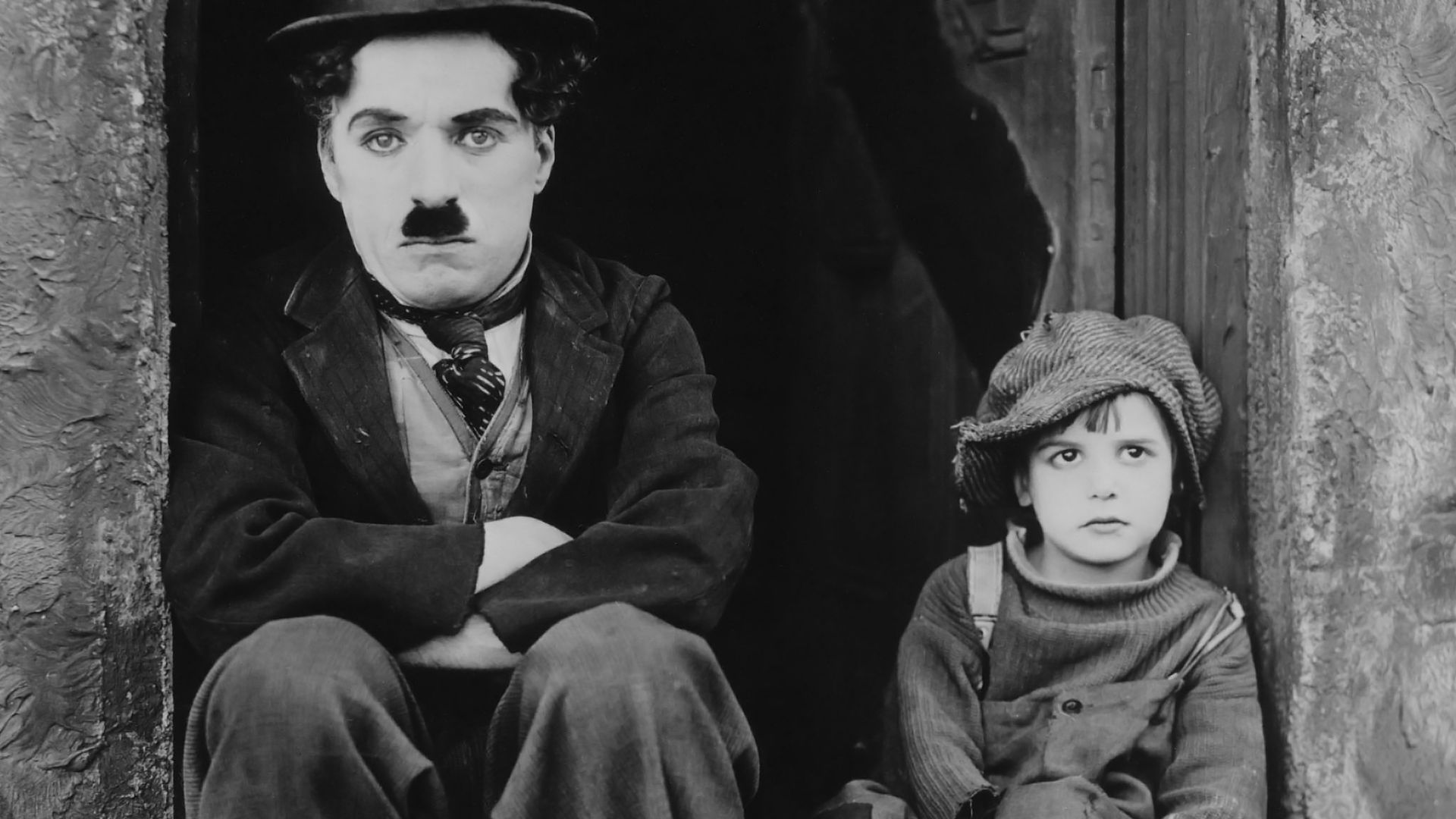 Publicity photo from Charlie Chaplin's 1921 movie