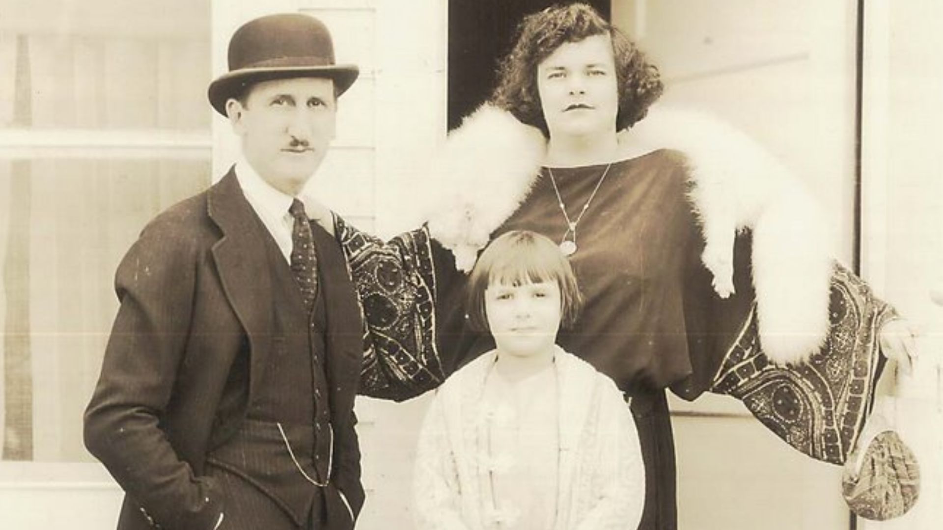Jackie Coogan with parents