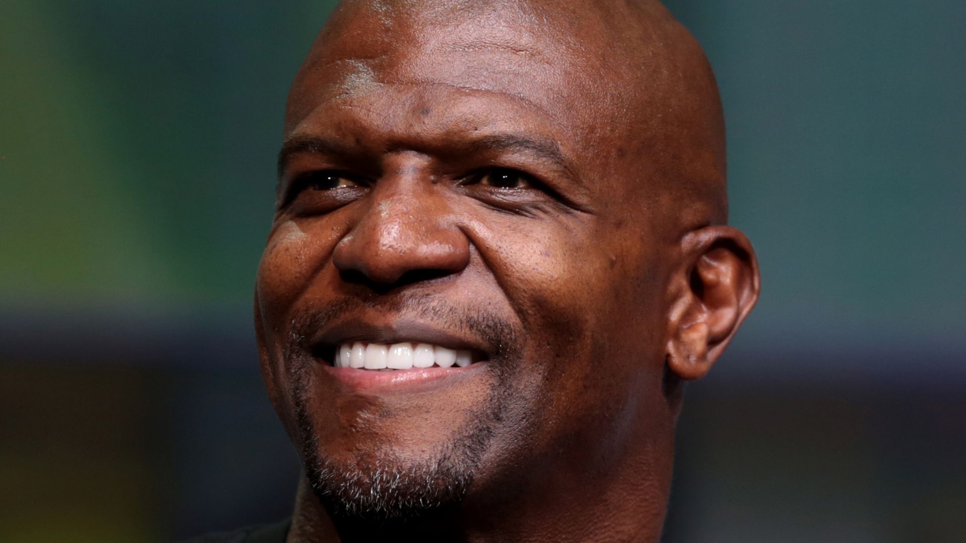 Terry Crews speaking at the 2017 San Diego Comic-Con International in San Diego, California.