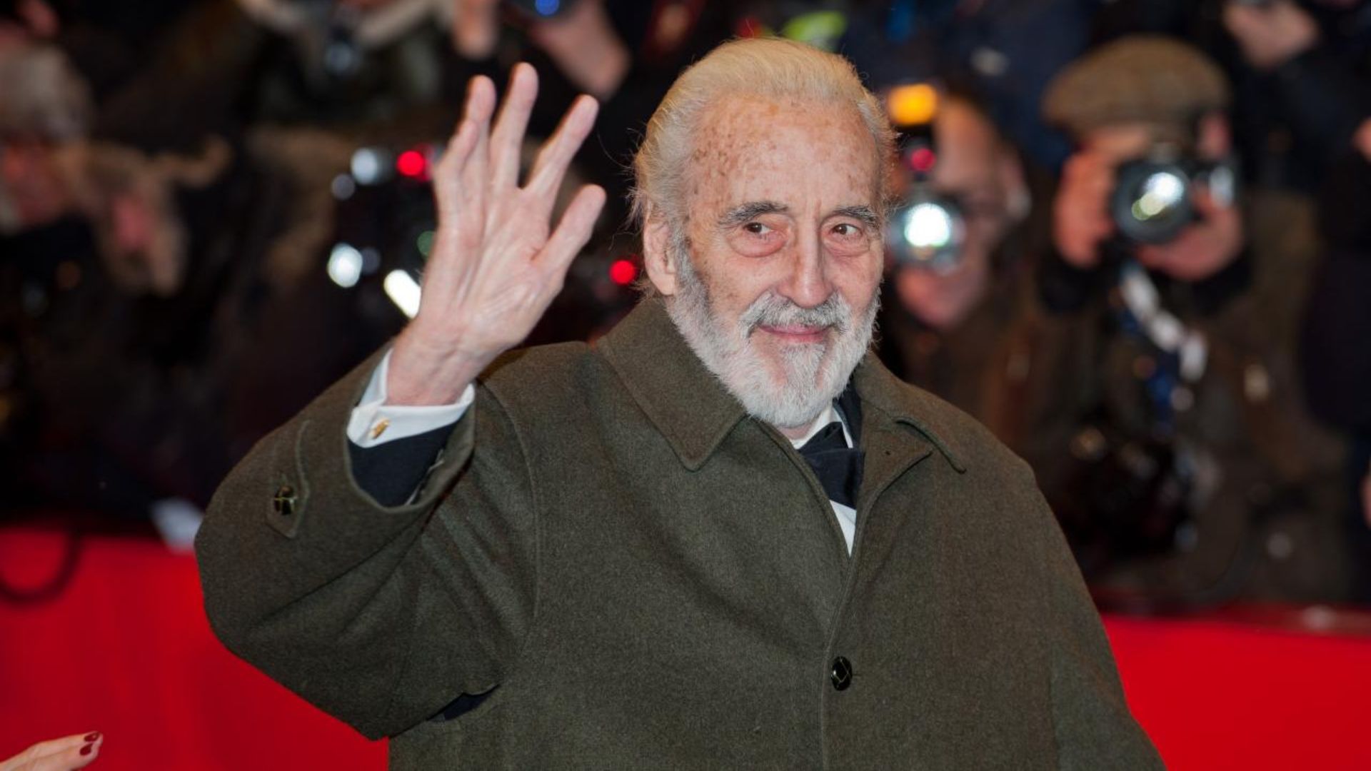 British actor Sir Christopher Lee, Opening of the 62nd Berlin International Film Festival