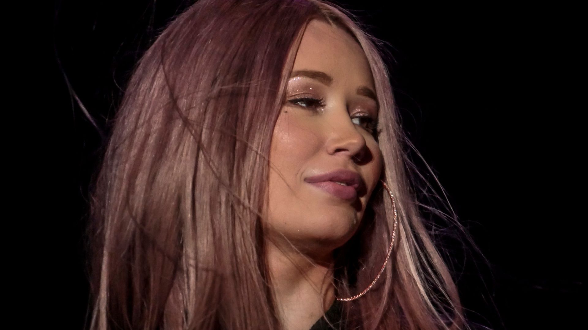 La rapera australiana Iggy Azalea en Santiago de Chile.