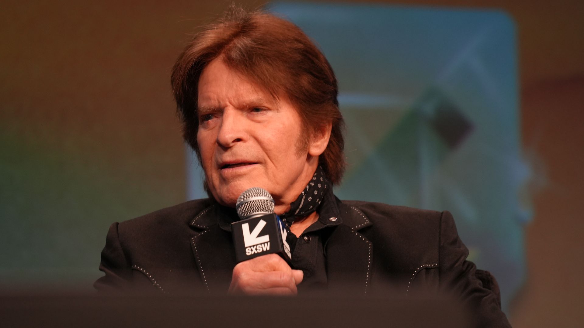 John Fogerty, musician, panel at SXSW 2025 in Austin, Texas. Keynote: John Fogerty and Tom Morello.