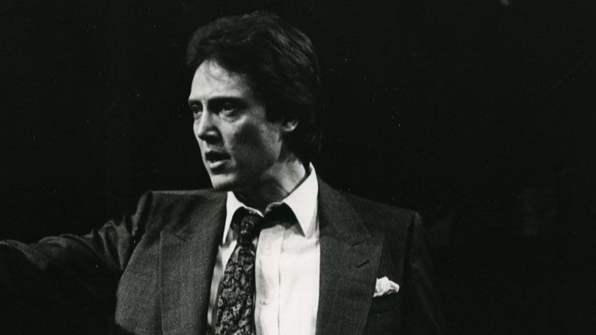 Publicity photo of Christopher Walken in stage play, Hurlyburly.