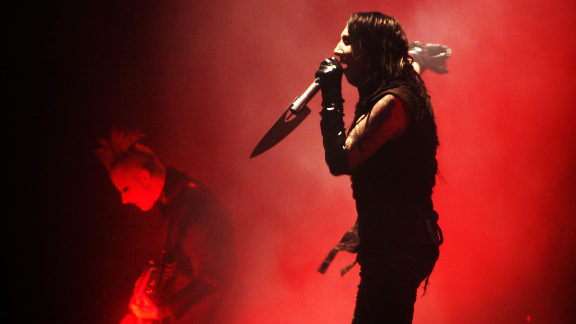 Marilyn Manson at the Eurockéennes of 2007