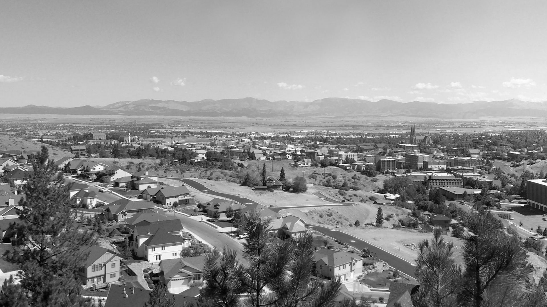Photo of Helena, Montana with similar view to that in the 1870 photo, to show changes since then to 2006.