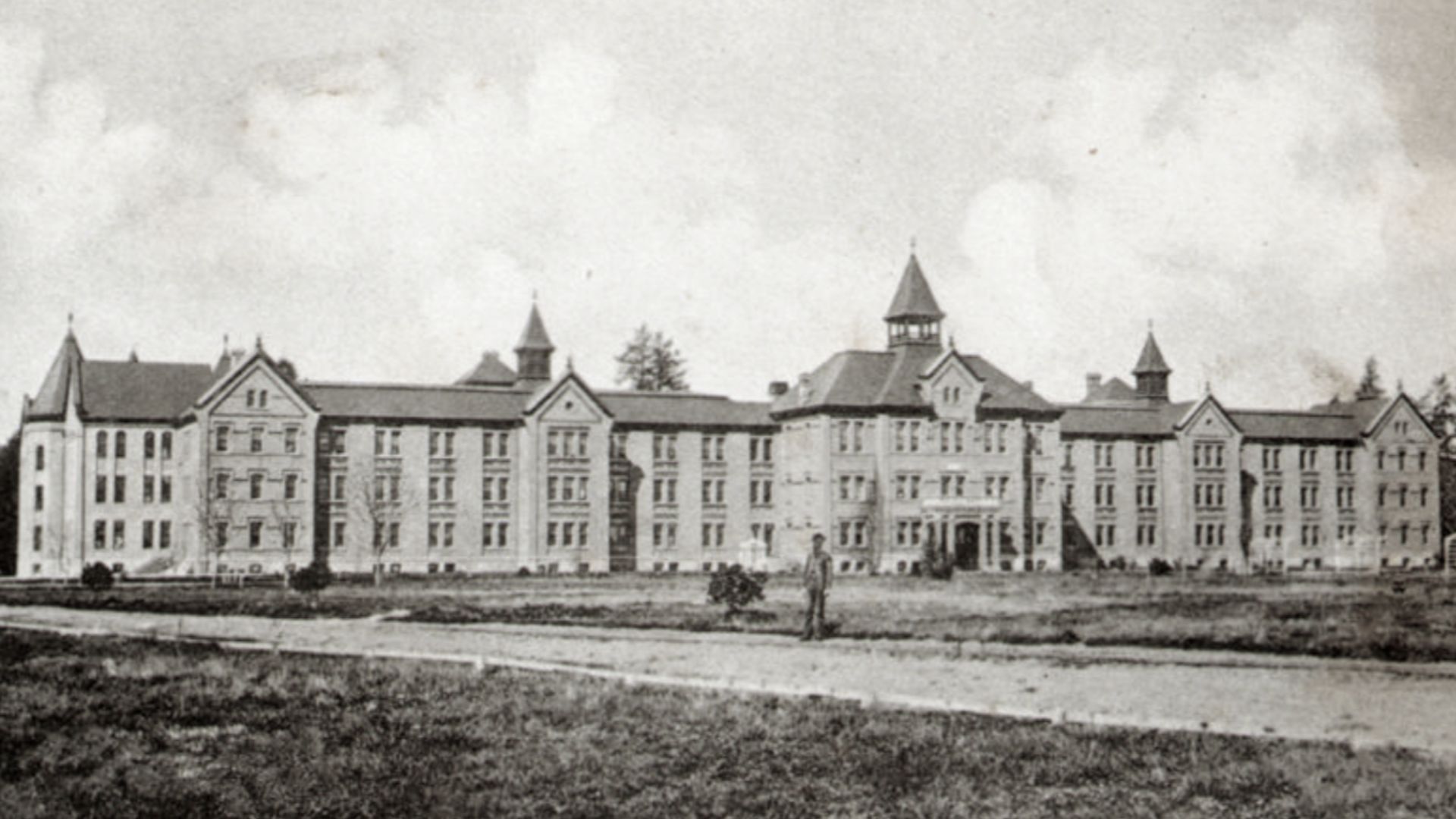Territory of Washington, Western Washington Hospital for the Insane, Main Ward Building, Steilacoom, WA
