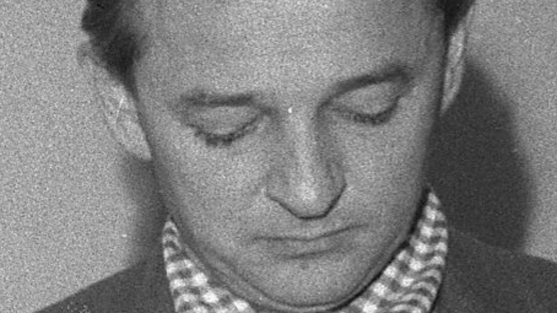 Charged with contempt of Congress, nine Hollywood men give themselves up to U.S. Marshal in December 10, 1947. 
From right: Robert Adrian Scott, Edward Dmytryk, Samuel Ornitz, Lester Cole, Herbert Biberman, Albert Maltz, Alvah Bessie, John Howard Lawson and Ring Lardner Jr.