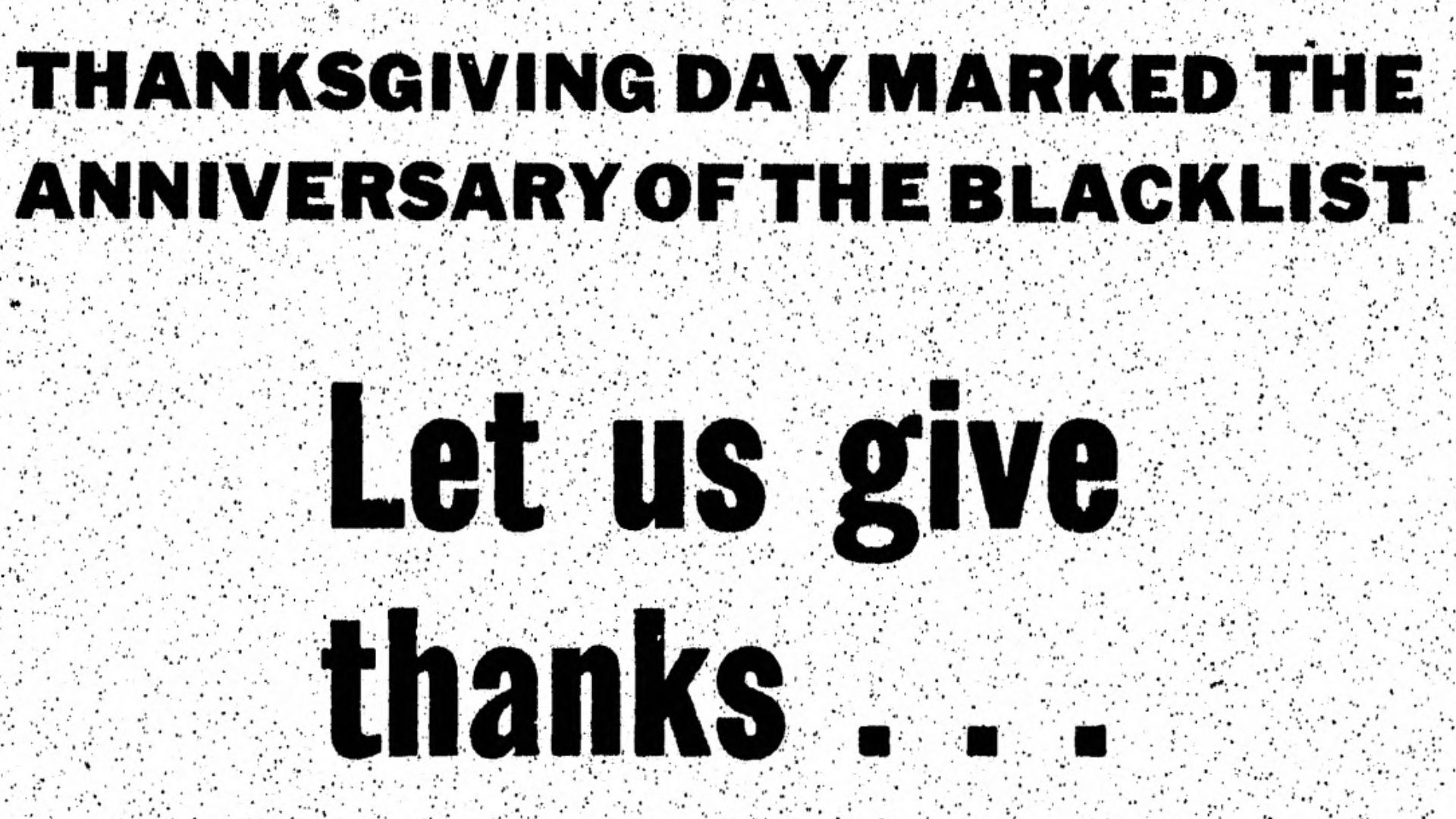 Advertisement from a 1948 Thanksgiving issue of
