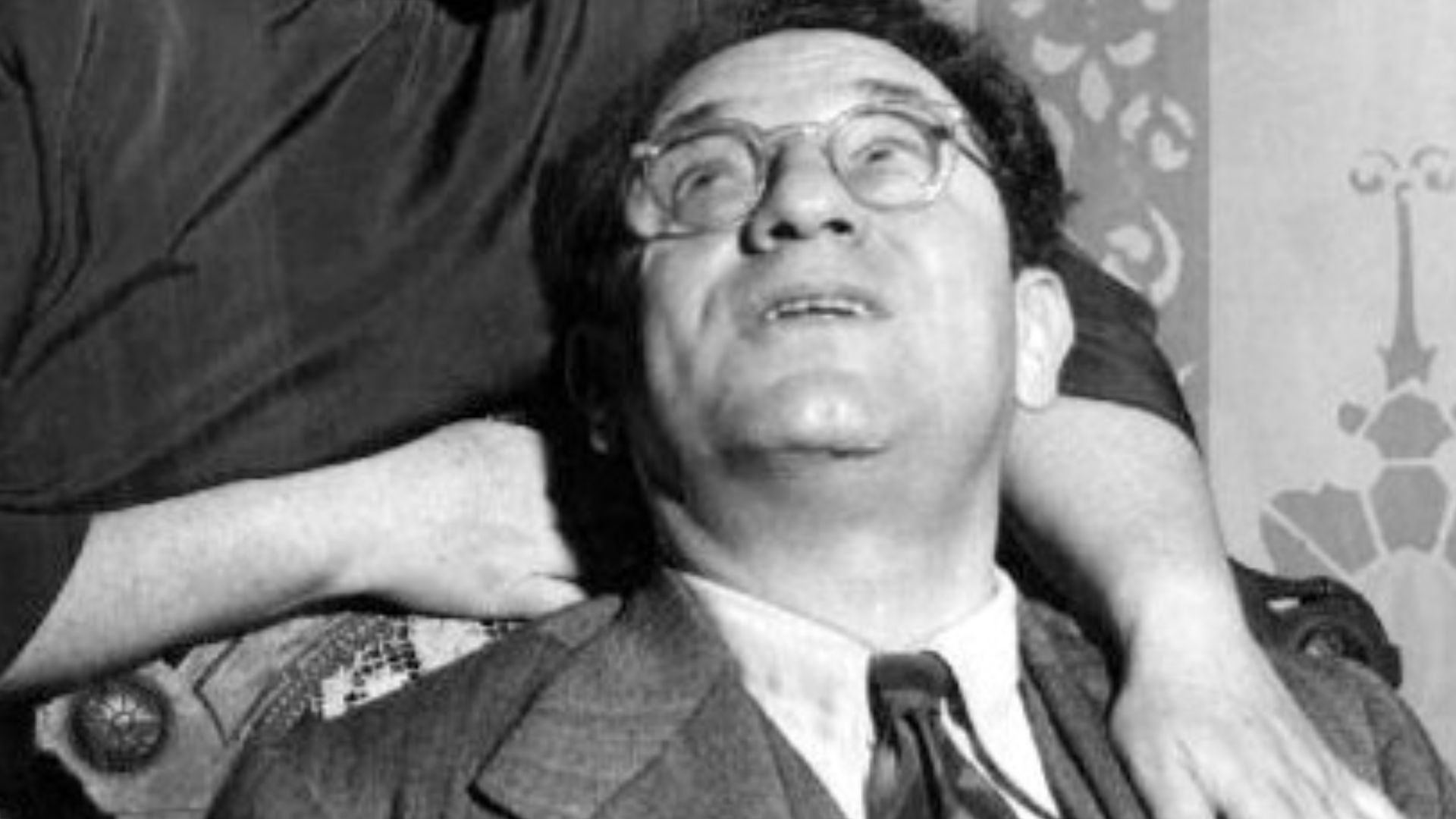 Photo of Gertrude Berg and Philip Loeb as Molly and Jake Goldberg from the television program The Goldbergs. Loeb played Jake for most of the time the program was on radio and television.  He was blacklisted circa 1951, which forced him from this role.