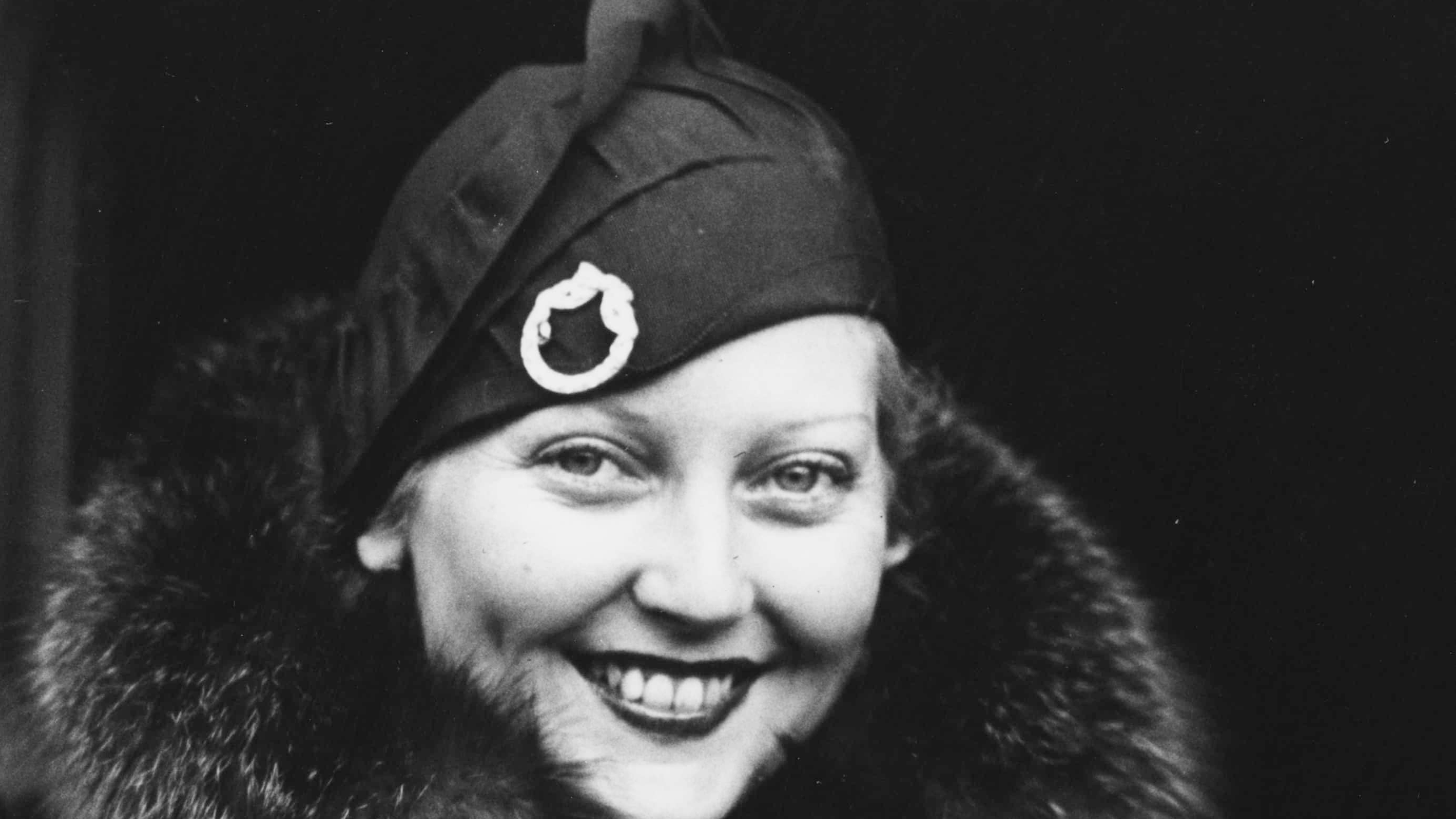 Thelma Todd Actress Thelma Todd smiles from the door of her train carriage as she prepares to leave for America, at Waterloo Station, May 3rd 1933.