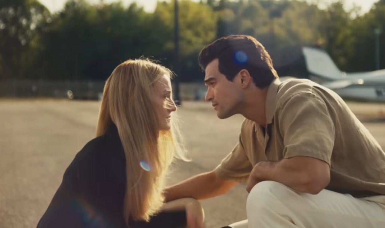 Screenshot from Love Story: John F. Kennedy Jr. & Carolyn Bessette (2026) 