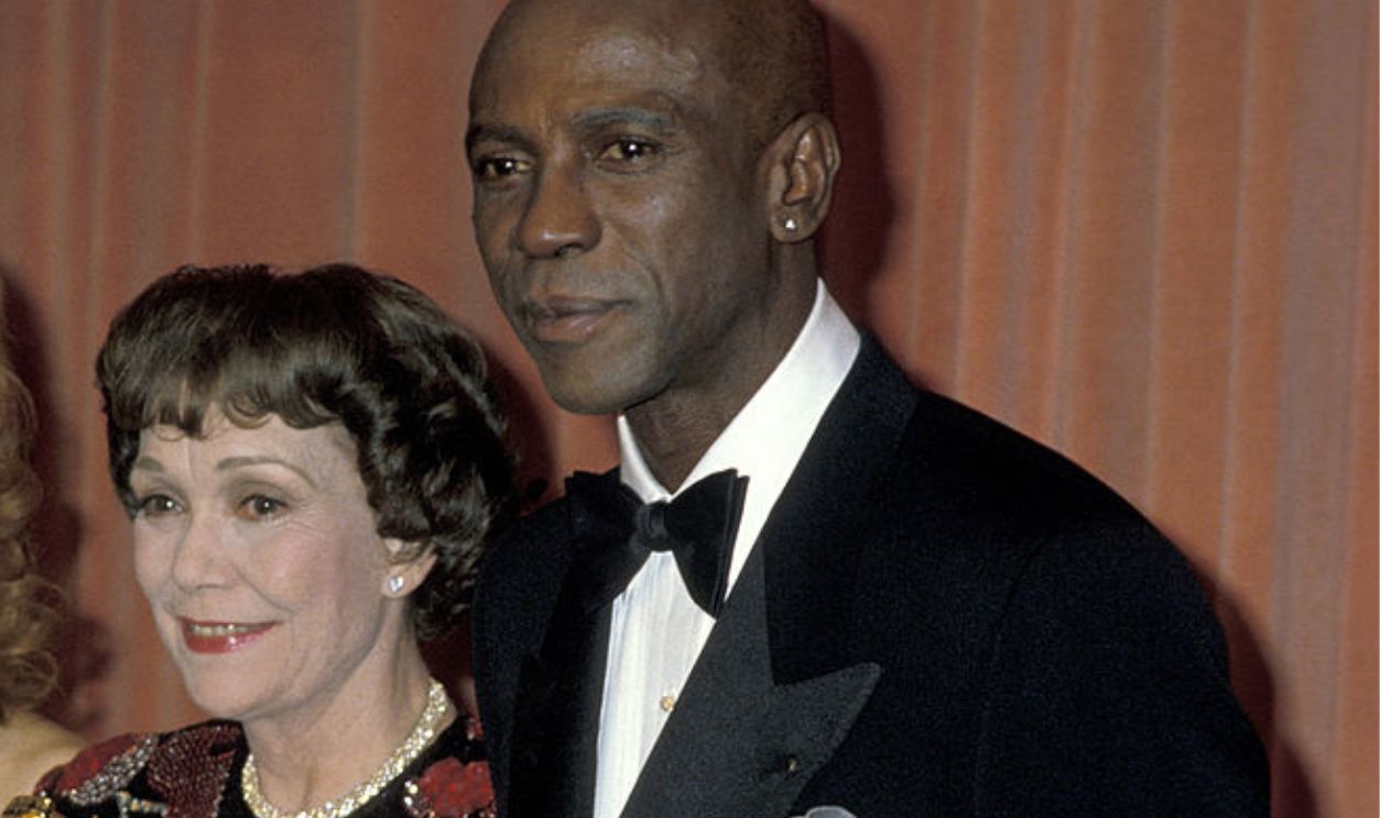 Jill St. John, Jane Wyman and Louis Gossett Jr. during 41st Annual Golden Globe Awards at The Beverly Hilton Hotel in Beverly Hills, California, United States.