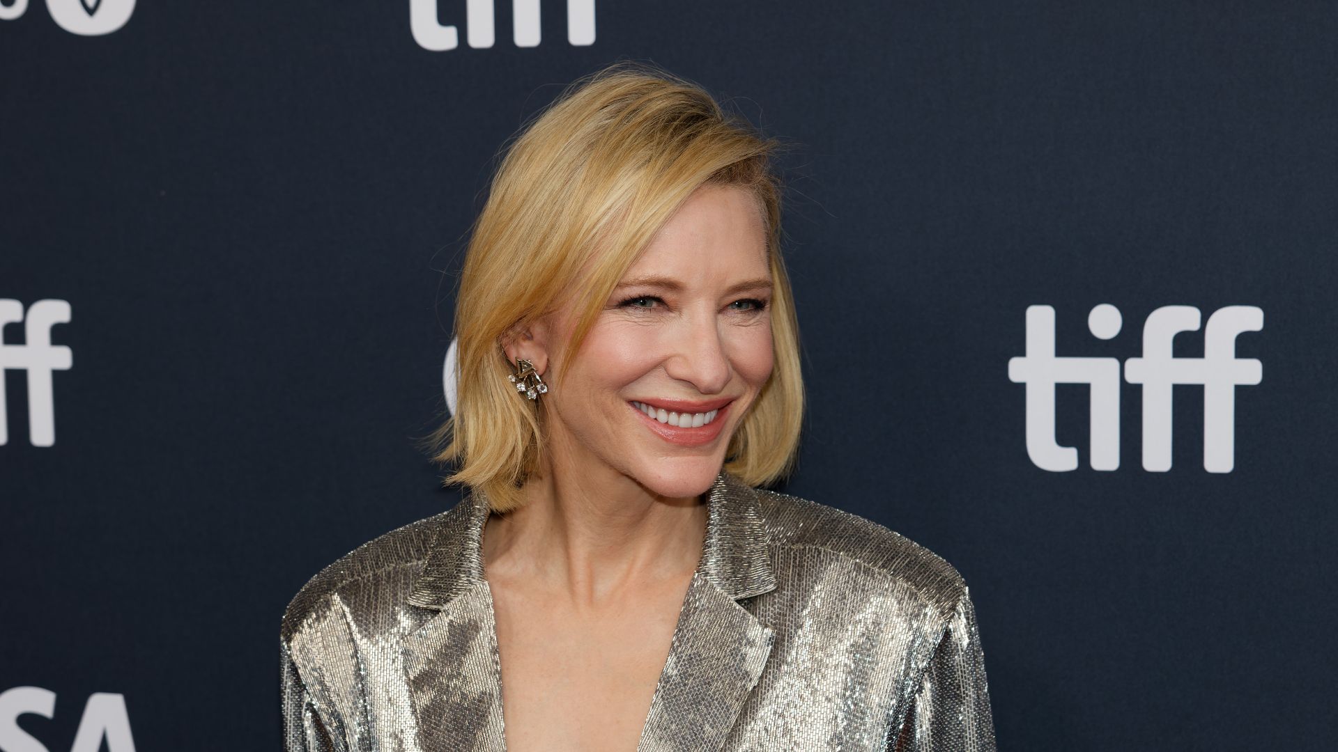 Cate Blanchett at the 2024 Toronto International Film Festival (TIFF) for the movie Rumours.