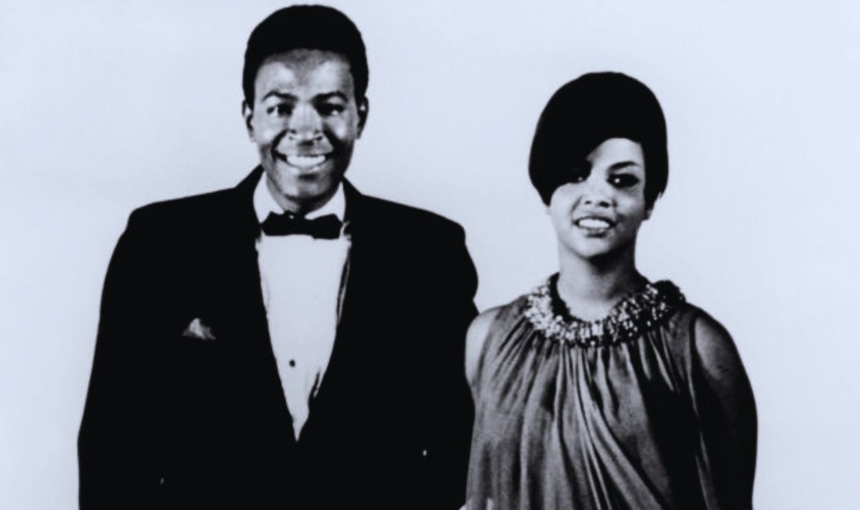 UNSPECIFIED - JANUARY 01: Photo of Tammi TERRELL and Marvin GAYE; Posed studio of Marvin Gaye with Tammi Terrell circa 1967