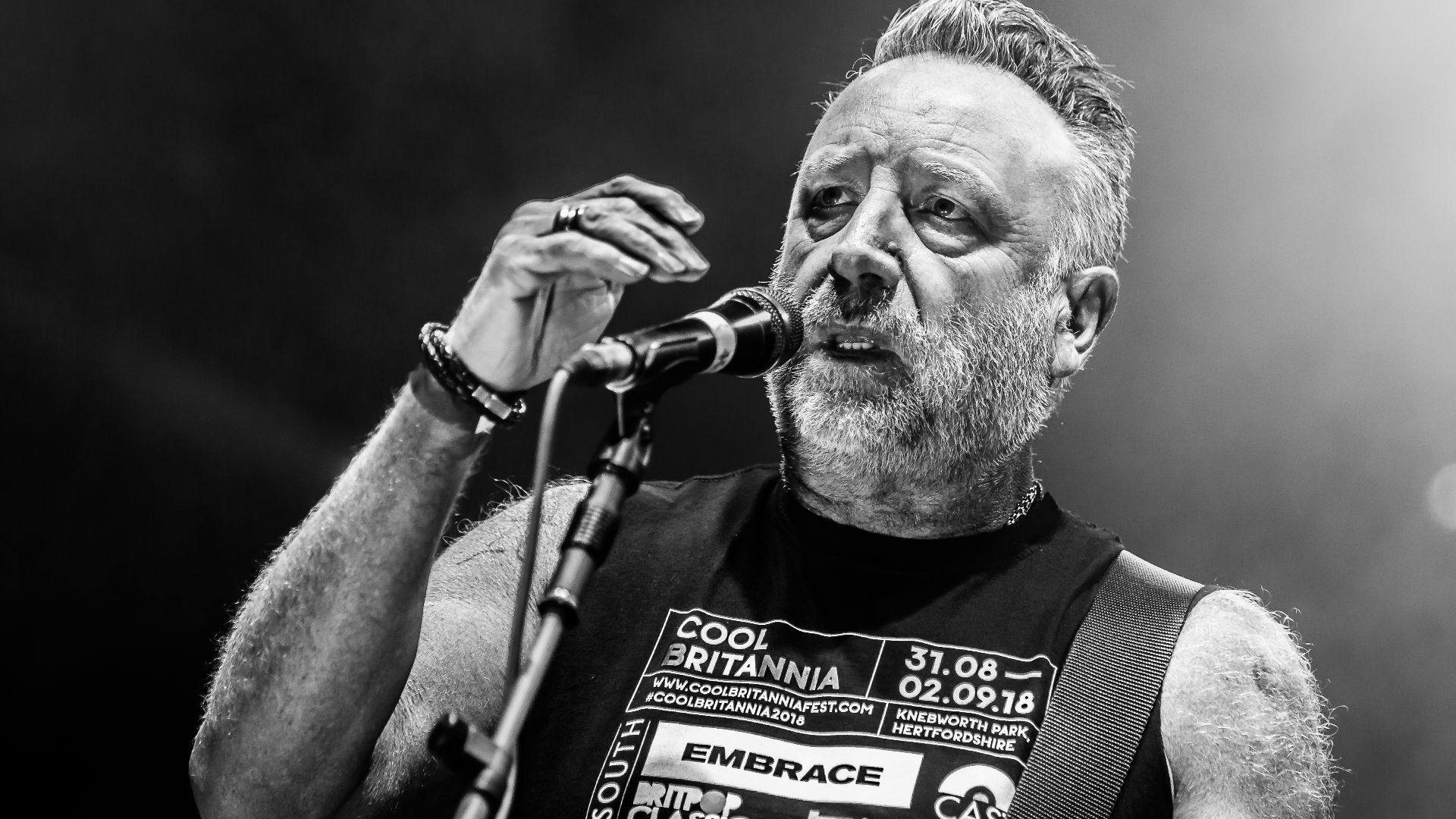 The British post punk band Peter Hook & The Light at Nocturnal Culture Night 13 2018 in Deutzen, Germany.