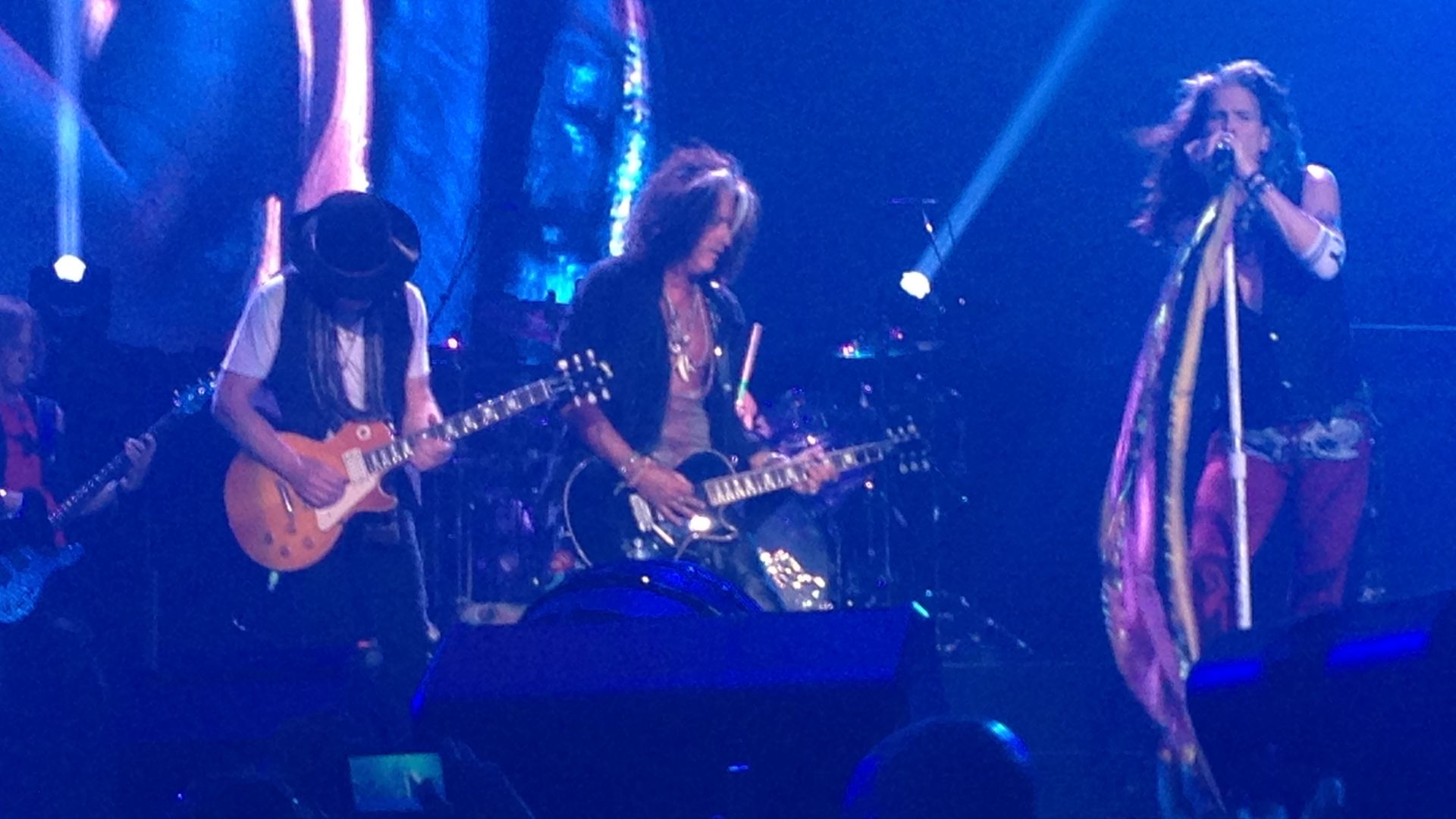 Aerosmith performing in Grand Rapids, Michigan on August 4, 2015