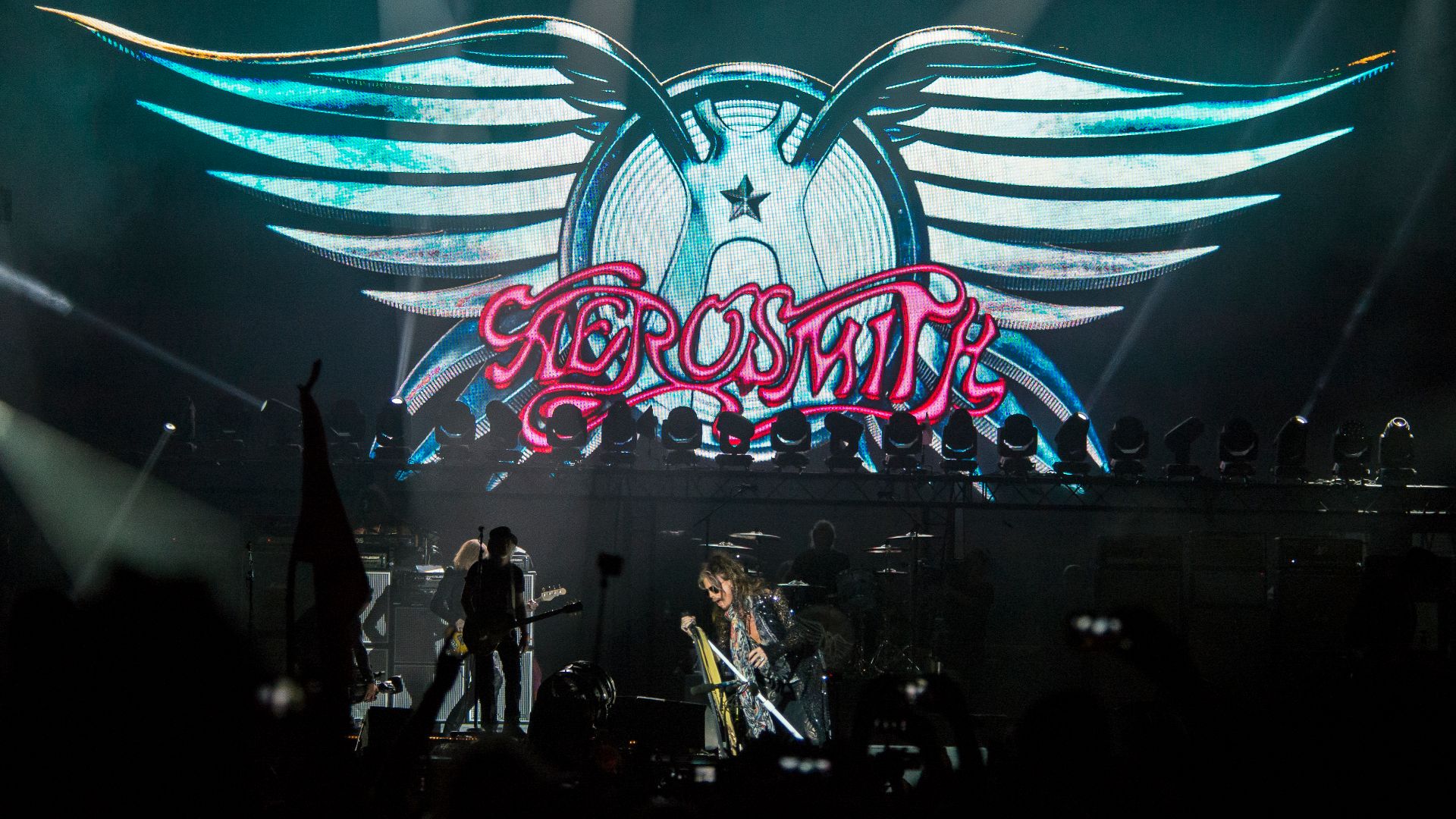 Aerosmith show at 2017 Hellfest, France.