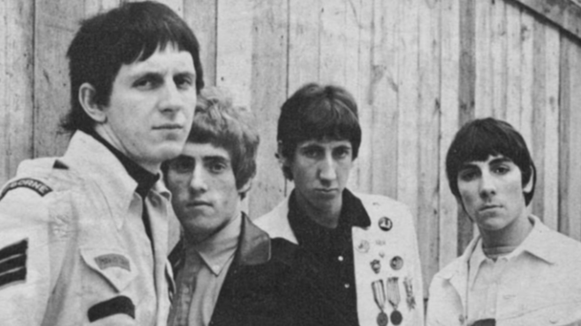 English rock band the Who, pictured here in 1965. Left to right: John Entwistle, Roger Daltrey, Pete Townshend and Keith Moon.