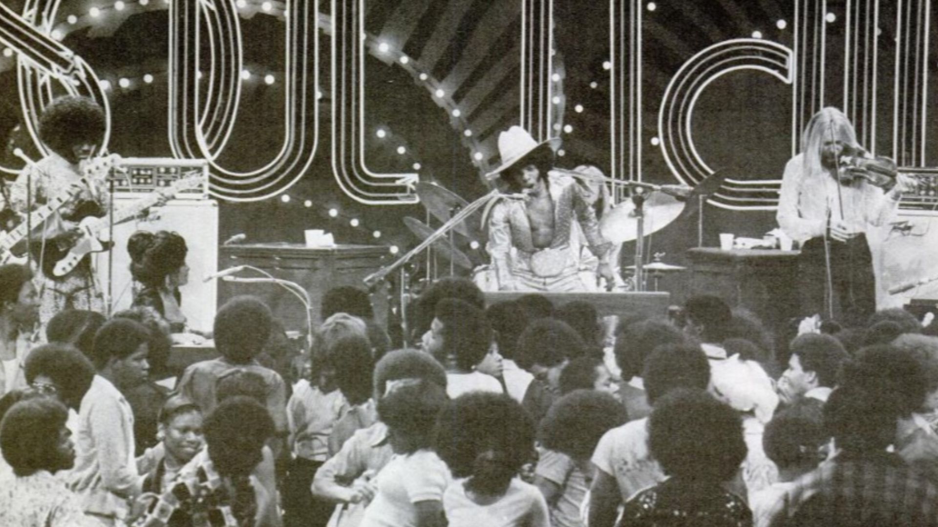 Photo of Sly and the Family Stone, dated 1974