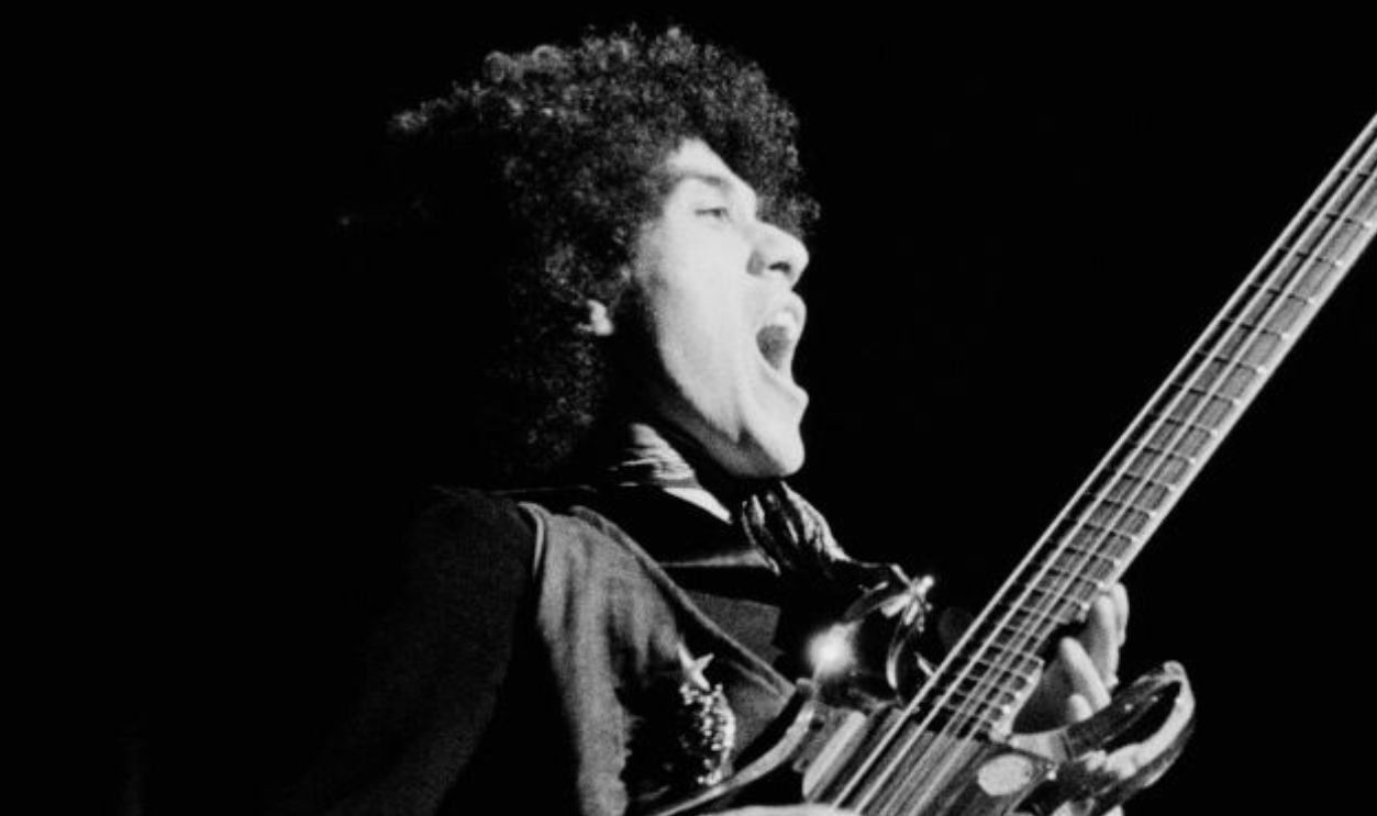 UNITED KINGDOM - 1st JANUARY: Phil Lynott (1949-1986) from Thin Lizzy performs live on stage in 1973. 