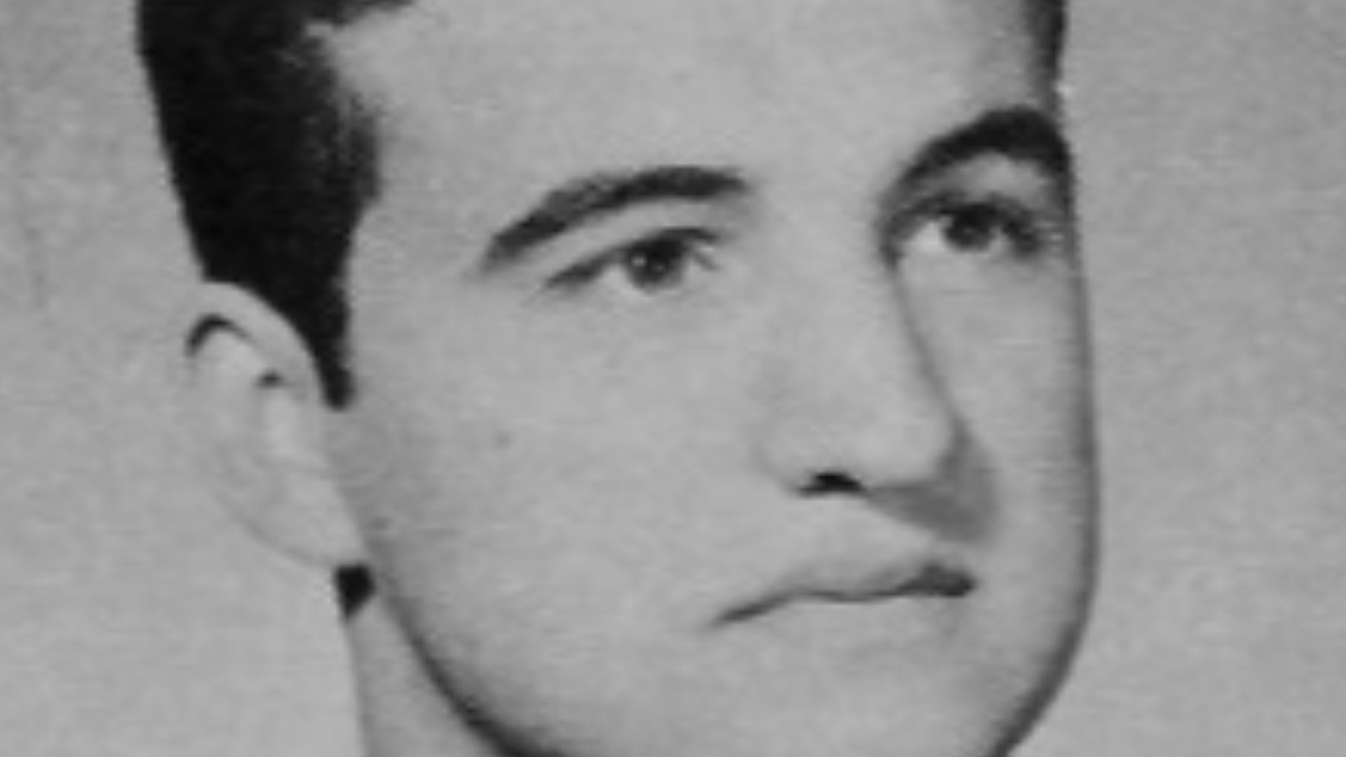 Photo of John Belushi as a senior in high school.
