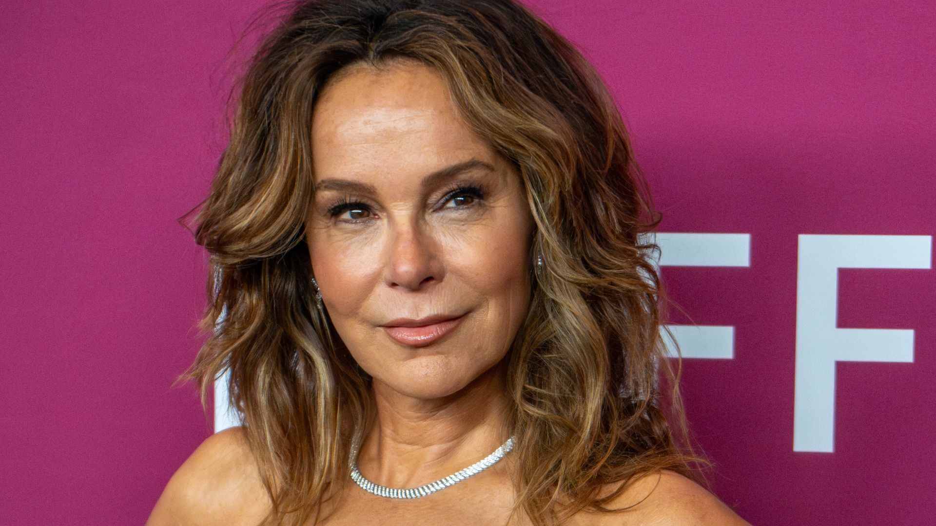 Jennifer Grey, actress, during the at 62nd New York Film Festival in 2024 at Alice Tully Hall for the movie A Real Pain.