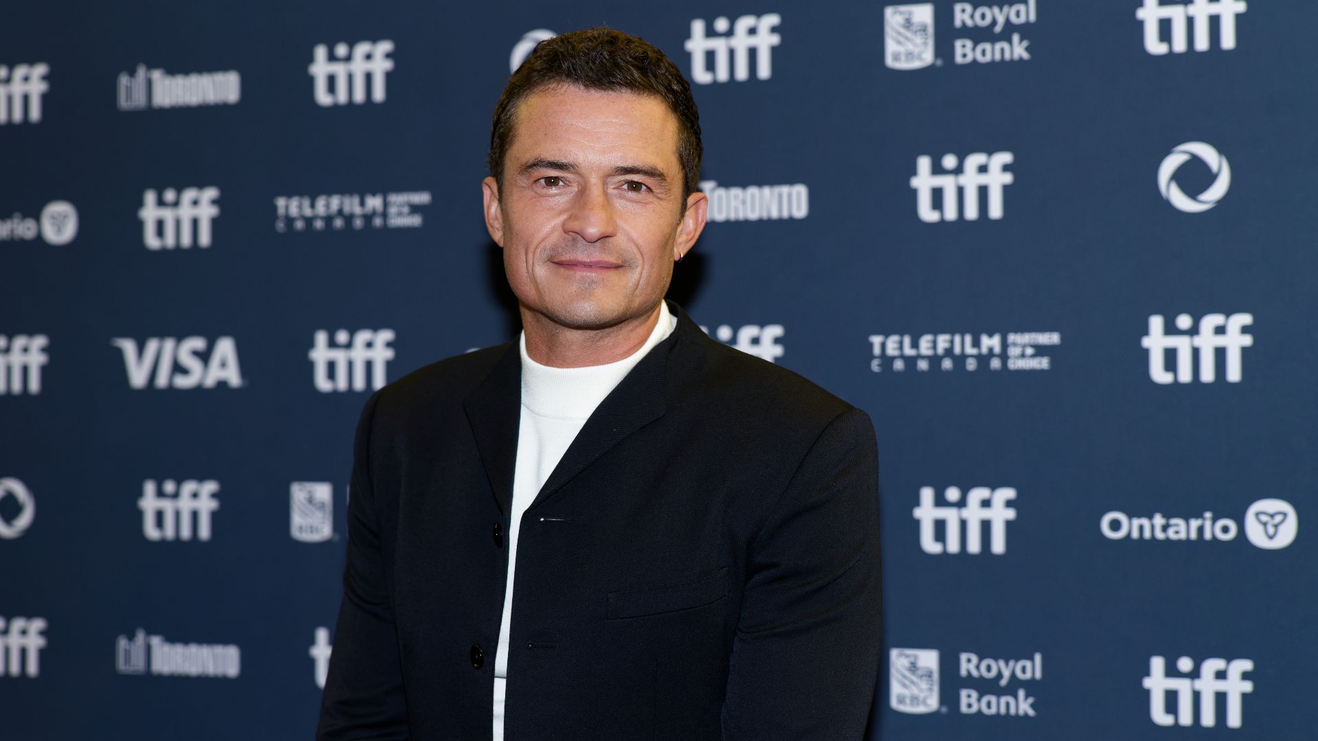 Orlando Bloom at the 2024 Toronto International Film Festival (TIFF) for the movie The Cut.