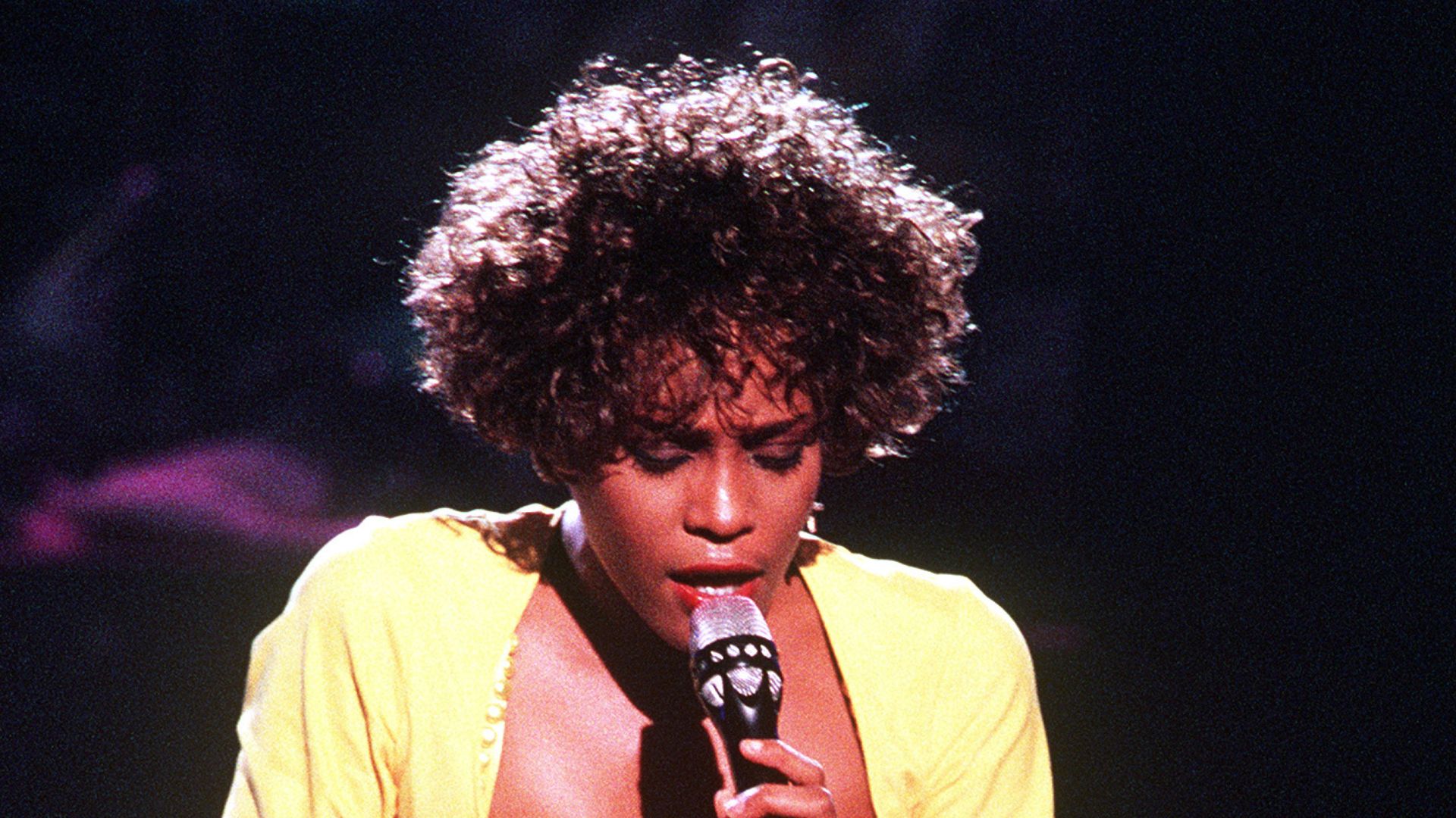 Whitney Houston performing