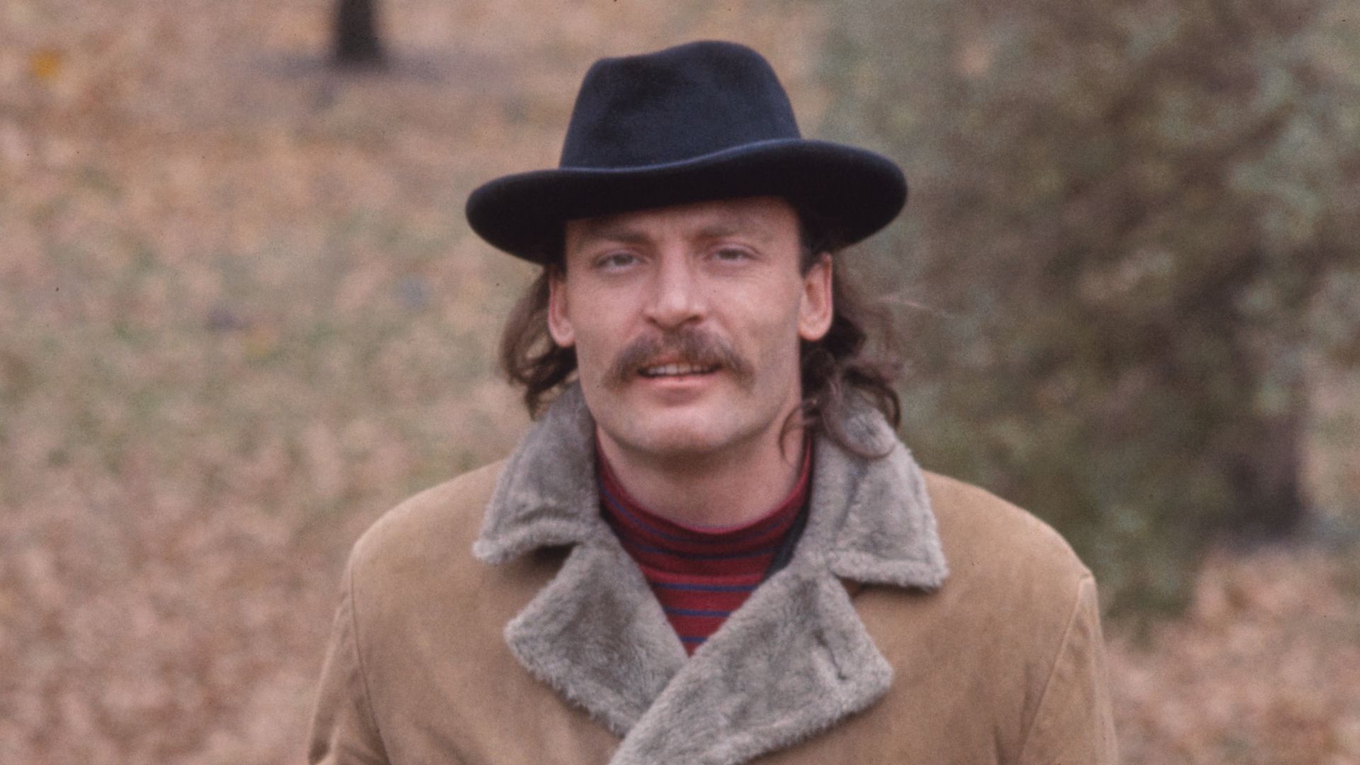 Title: Stacy Keach, actor [Central Park, New York City]
Creator(s): Gotfryd, Bernard, photographer
Date Created/Published: 1969.
Medium: 1 photograph : color transparency ; 35mm (slide format)
Reproduction Number: LC-DIG-gtfy-01858 (digital file from original)
Rights Advisory: No known restrictions on publication. For information see