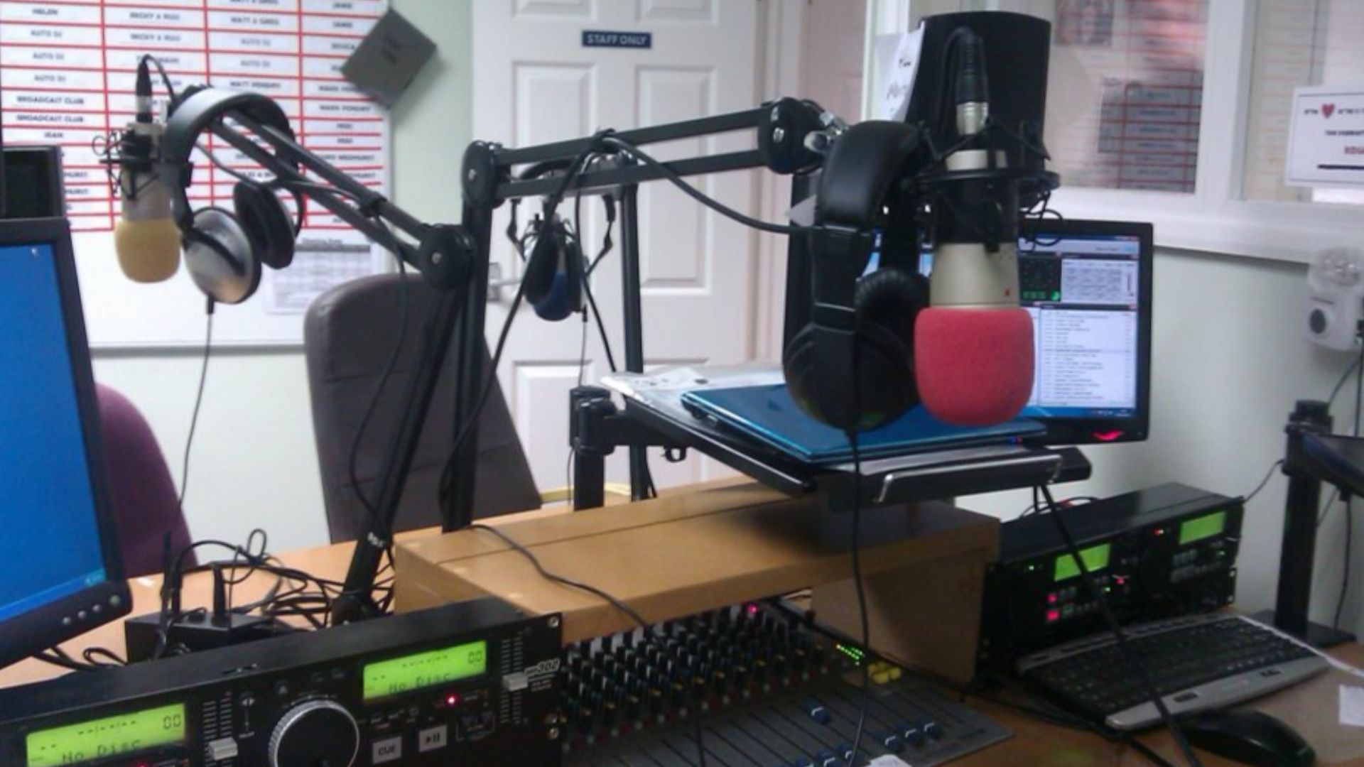 The studio at Ridge Radio in Caterham, UK. http://www.ridgeradio.co.uk