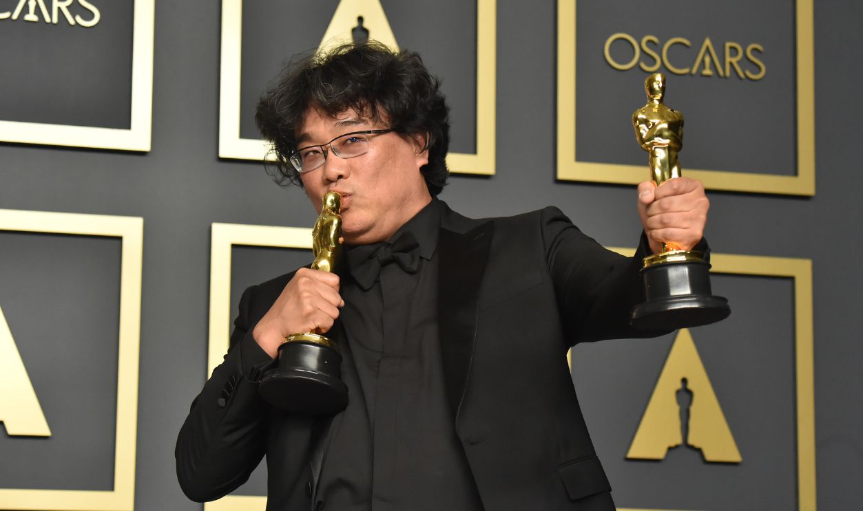 92nd Annual Academy Awards - Press Room HOLLYWOOD, CALIFORNIA - FEBRUARY 09: Writer-director Bong Joon-ho, winner of the Best Picture, Director, Original Screenplay, and International Feature Film awards for 