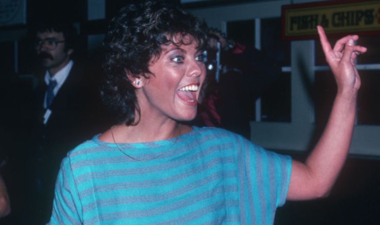 155515654 - Actress Erin Moran attends 17th Annual Academy of Country Music Awards on April 29, 1982 at Knott's Berry Farm in Buena Park, California.