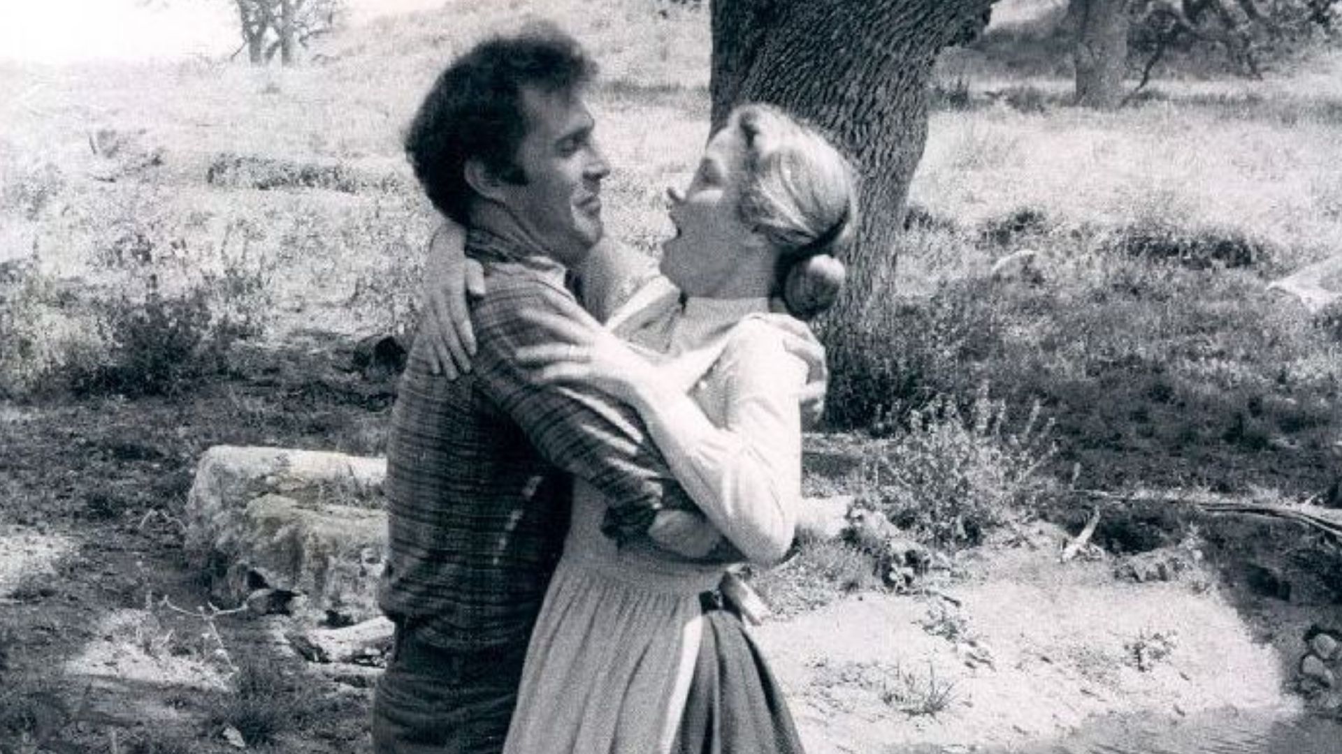 Gil Gerard and Karen Grassle in Little House on the Prairie (1977)