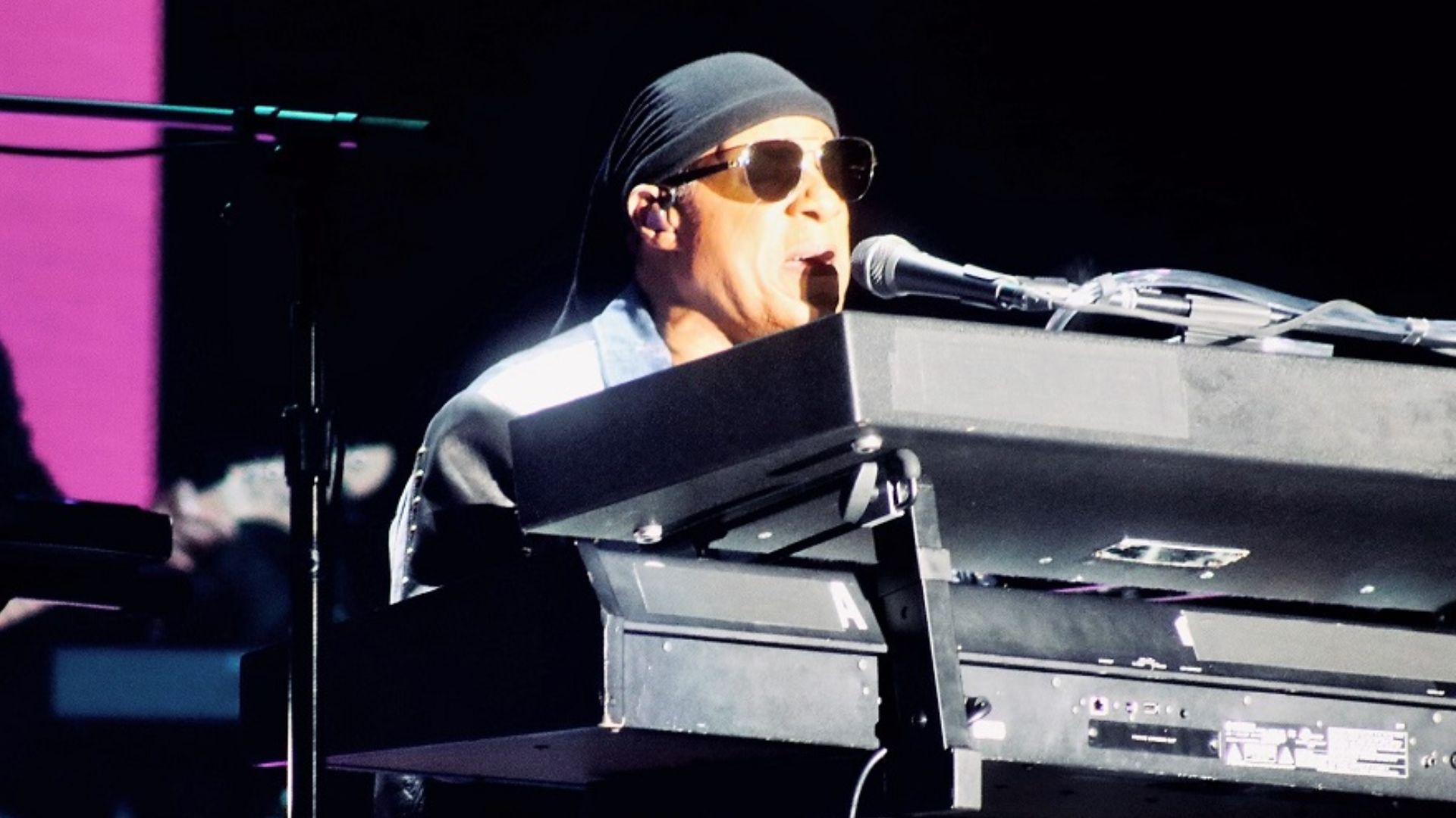 Stevie Wonder performing at Grandoozy on September 14, 2018 in Denver, Colorado.
