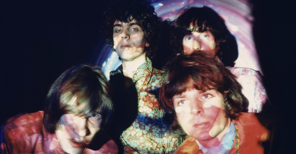 Photo of Rick WRIGHT and PINK FLOYD and Syd BARRETT and Roger WATERS