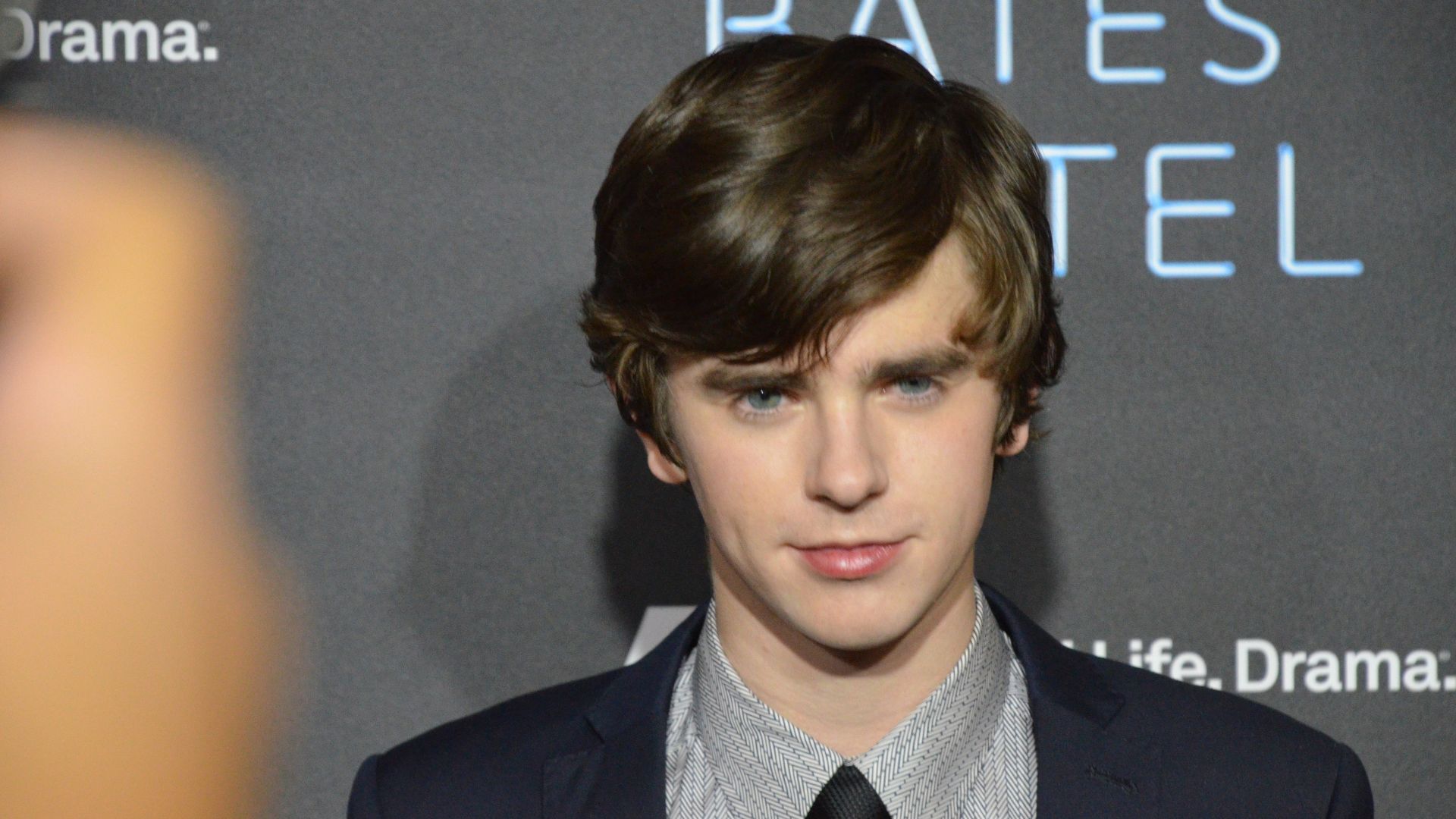 Actor Freddie Highmore at the premiere party for A&E Network's New Scripted Series BATES MOTEL.